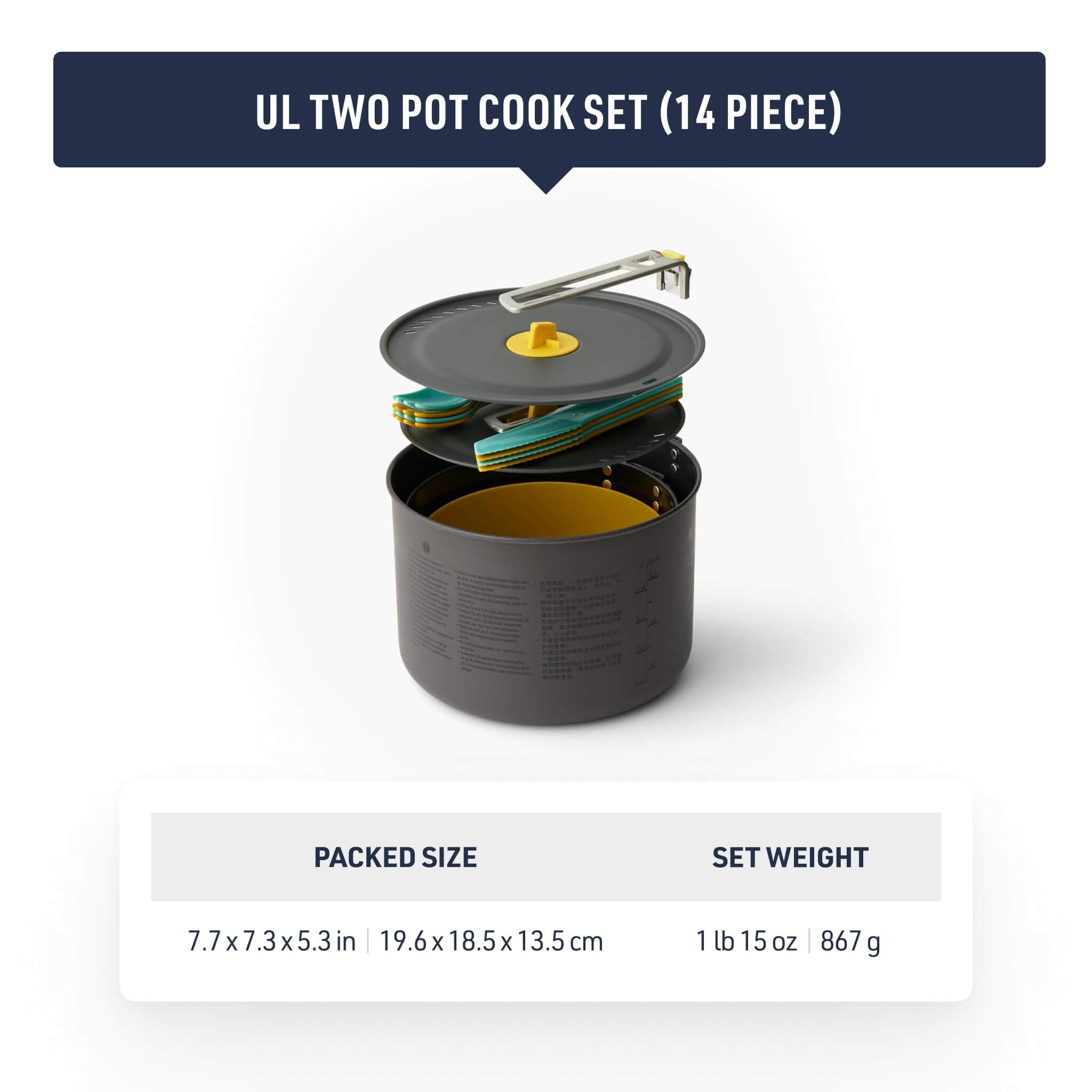 Sea to Summit Frontier UL Two Pot Kochset - Outdoor Shop FluxPerfect