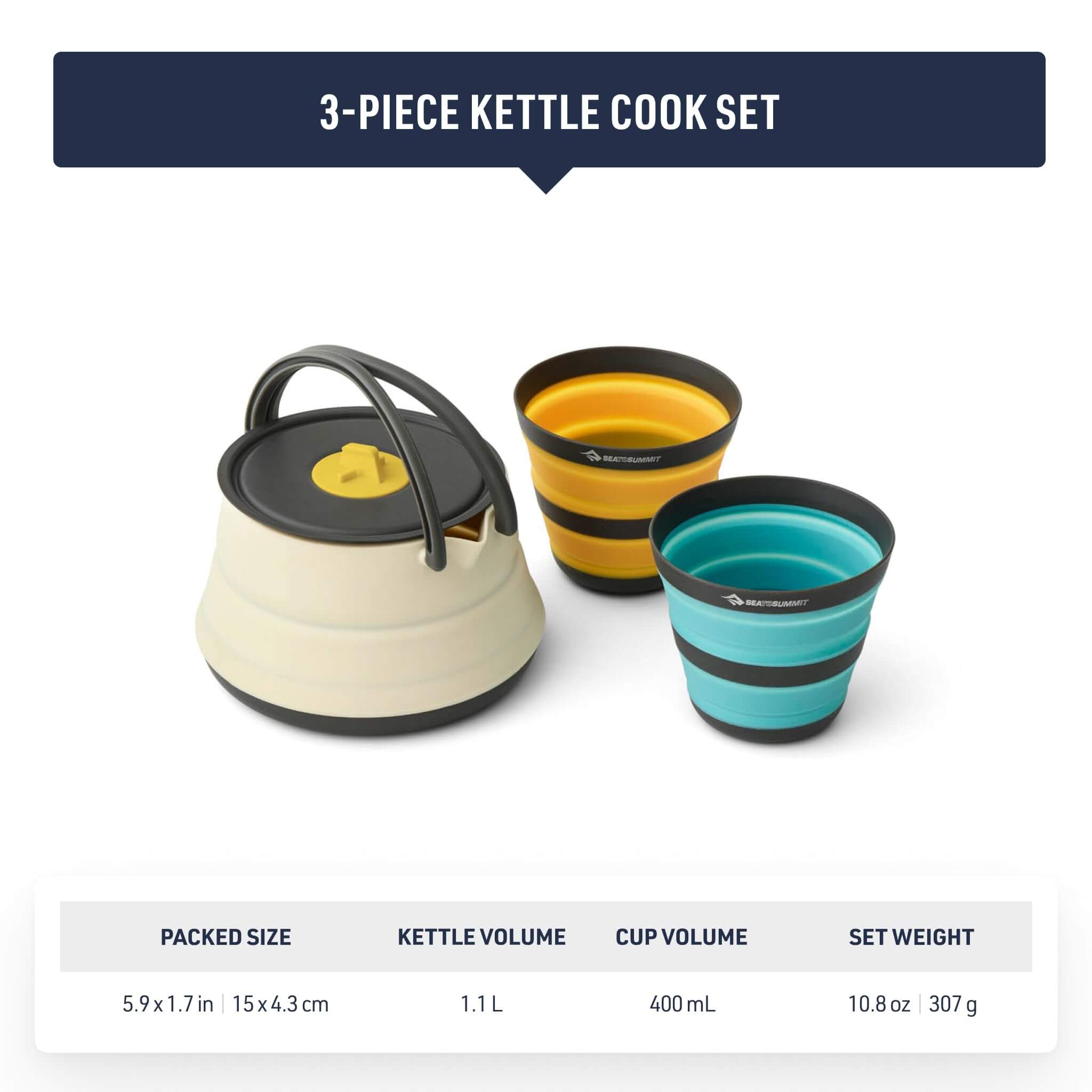 Sea to Summit Frontier Ultraleichtes faltbares Wasserkocher-Set - Outdoor Shop FluxPerfect