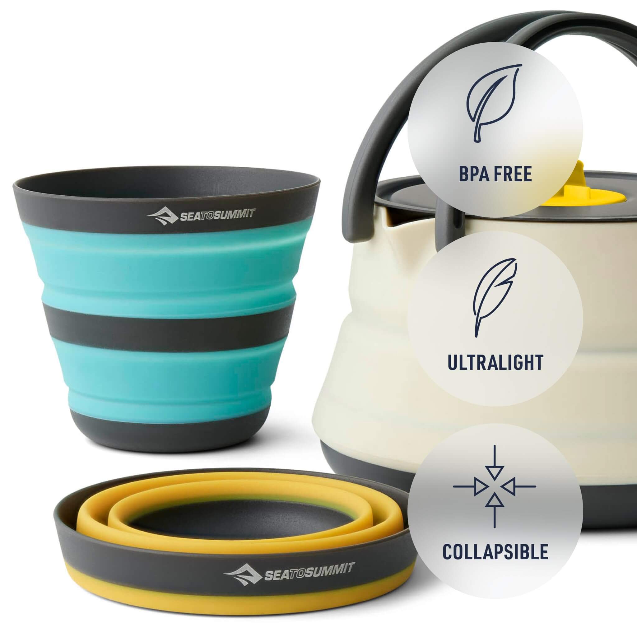 Sea to Summit Frontier Ultraleichtes faltbares Wasserkocher-Set - Outdoor Shop FluxPerfect