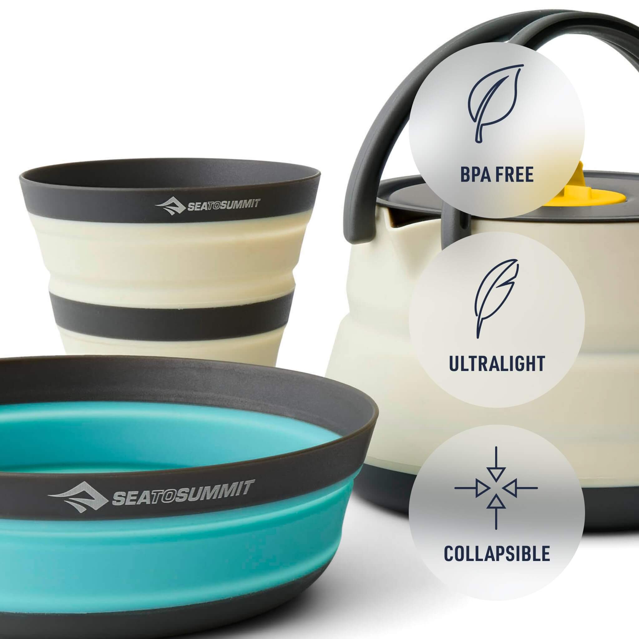Sea to Summit Frontier Ultraleichtes faltbares Wasserkocher-Set - Outdoor Shop FluxPerfect