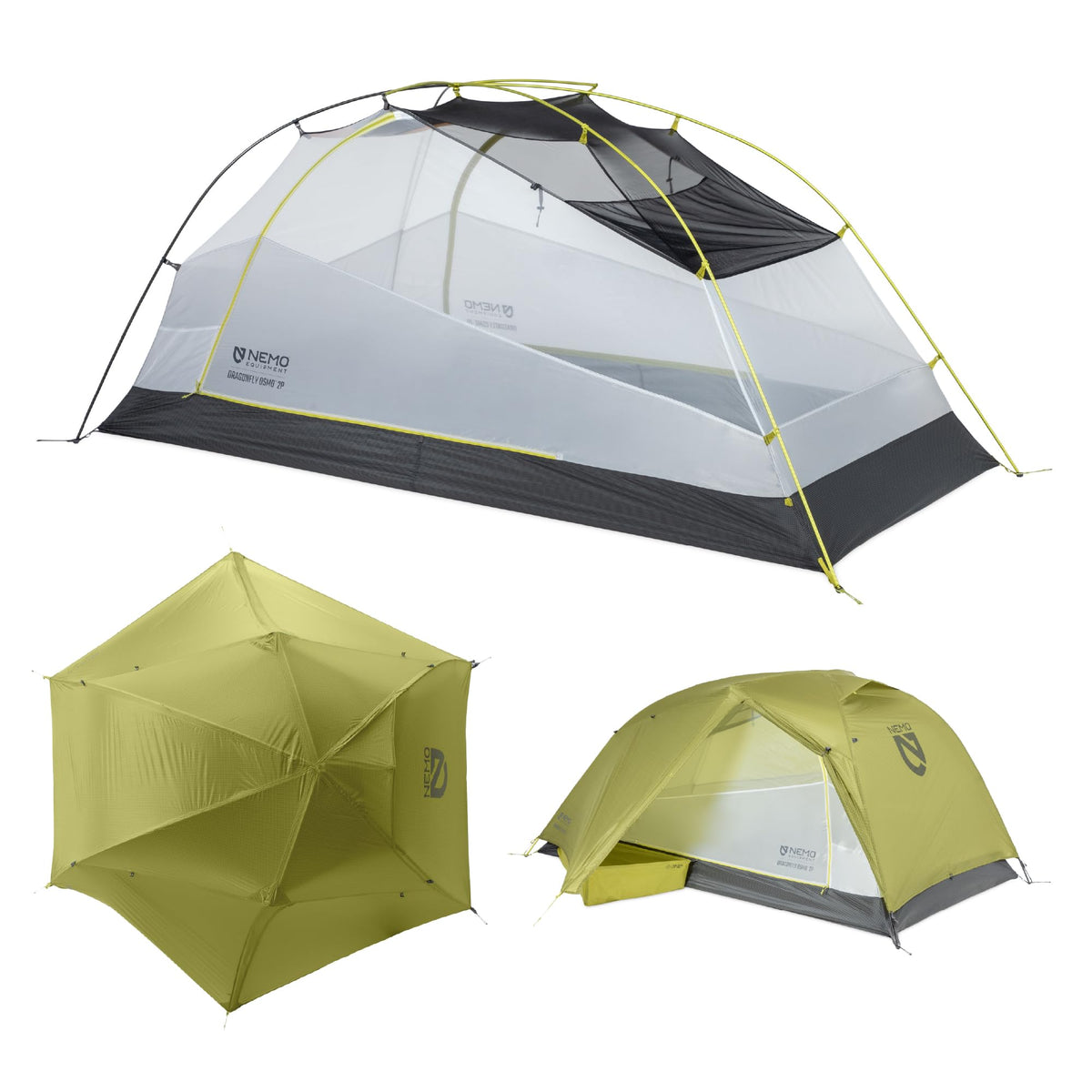 Rucksackzelt – Nemo – Dragonfly OSMO – Birkenknospe – 2-Person – Nemo