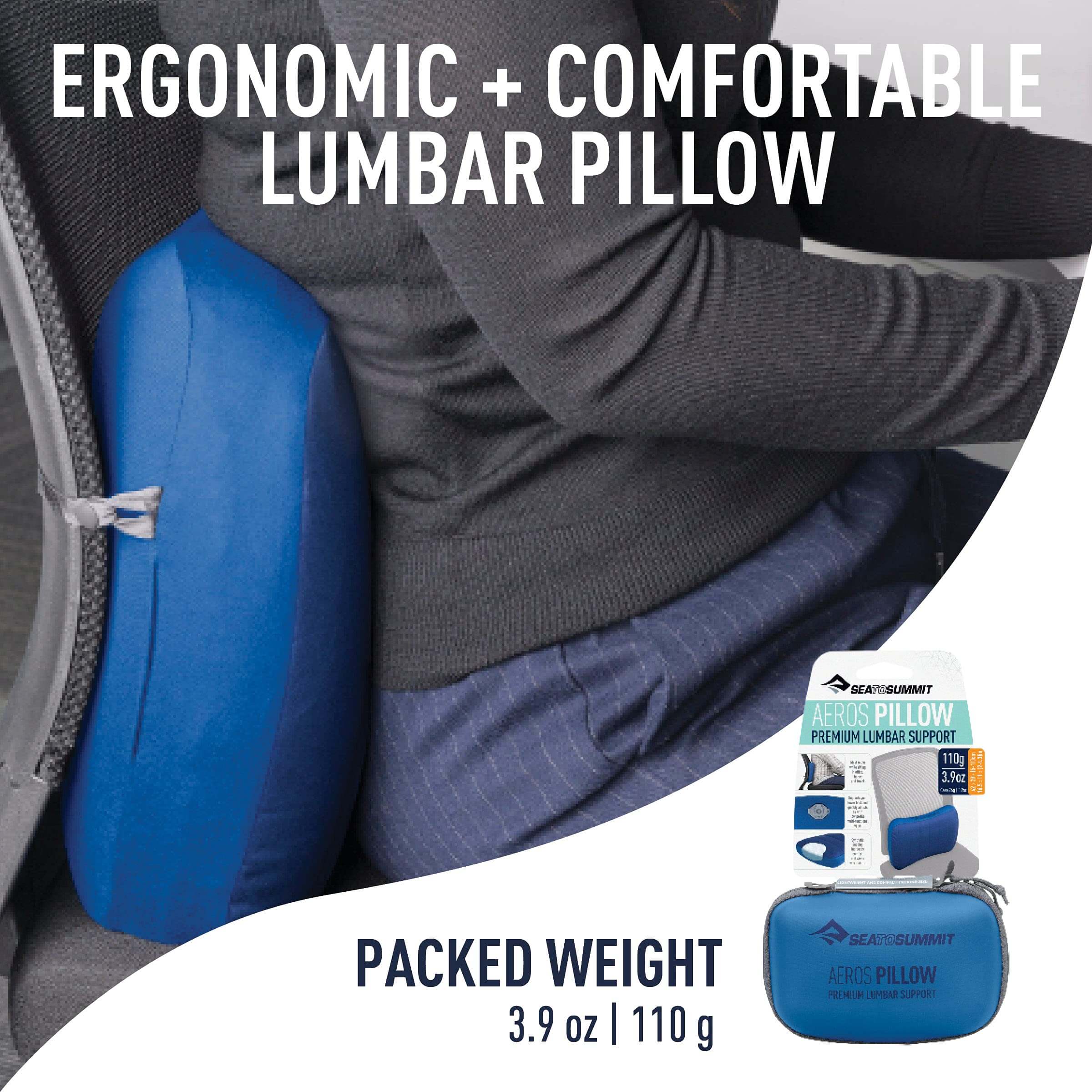 Sea to Summit Aeros Premium Lumbar Support Reisekissen - Outdoor Shop FluxPerfect