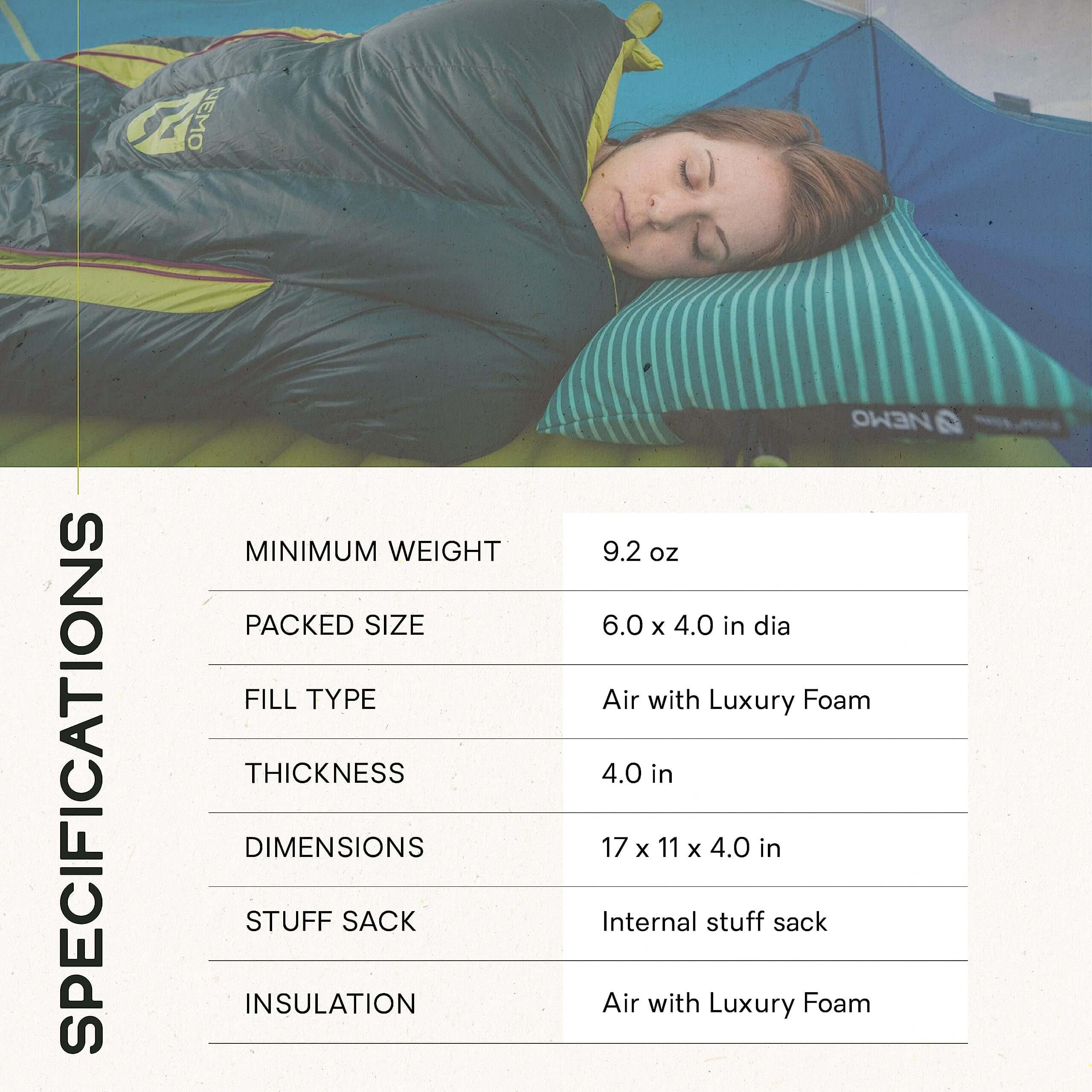 Nemo Fillo Elite Kopfkissen - Outdoor Shop FluxPerfect