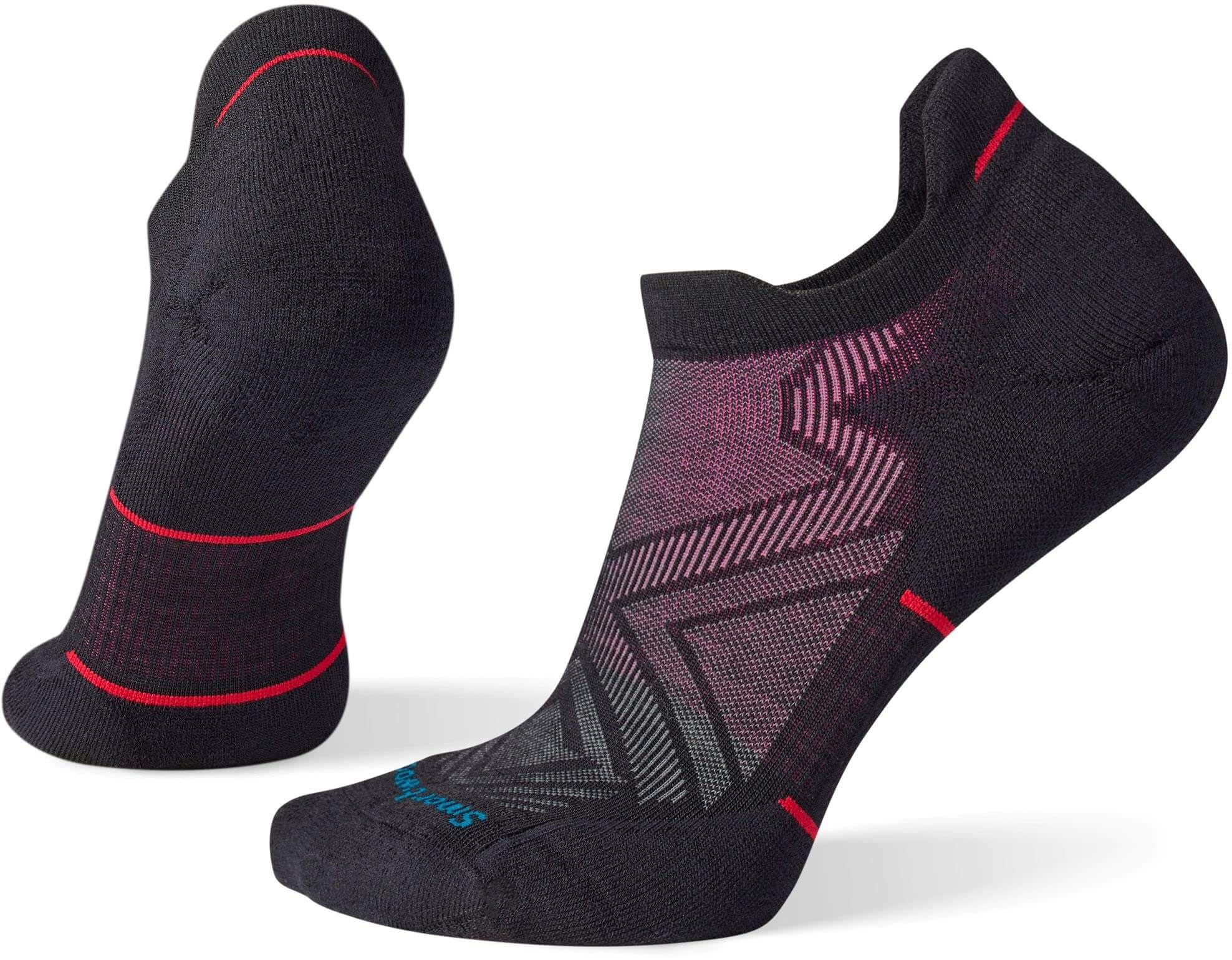 Laufsocken – Smartwool – Run Targeted Cushion Stripe Low – Schwarz – S | EU 34-37 – Smartwool