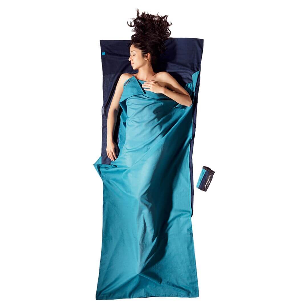 Cocoon TravelSheet Insect Shield aus Ägyptischer Baumwolle - Outdoor Shop FluxPerfect