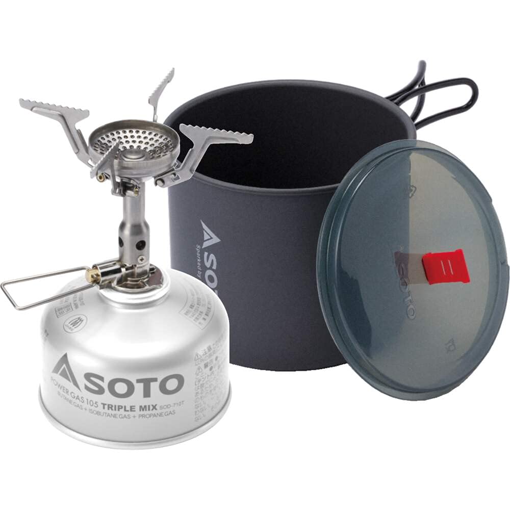 Soto Amicus Gaskocher mit New River Pot Kochsystem - Outdoor Shop FluxPerfect