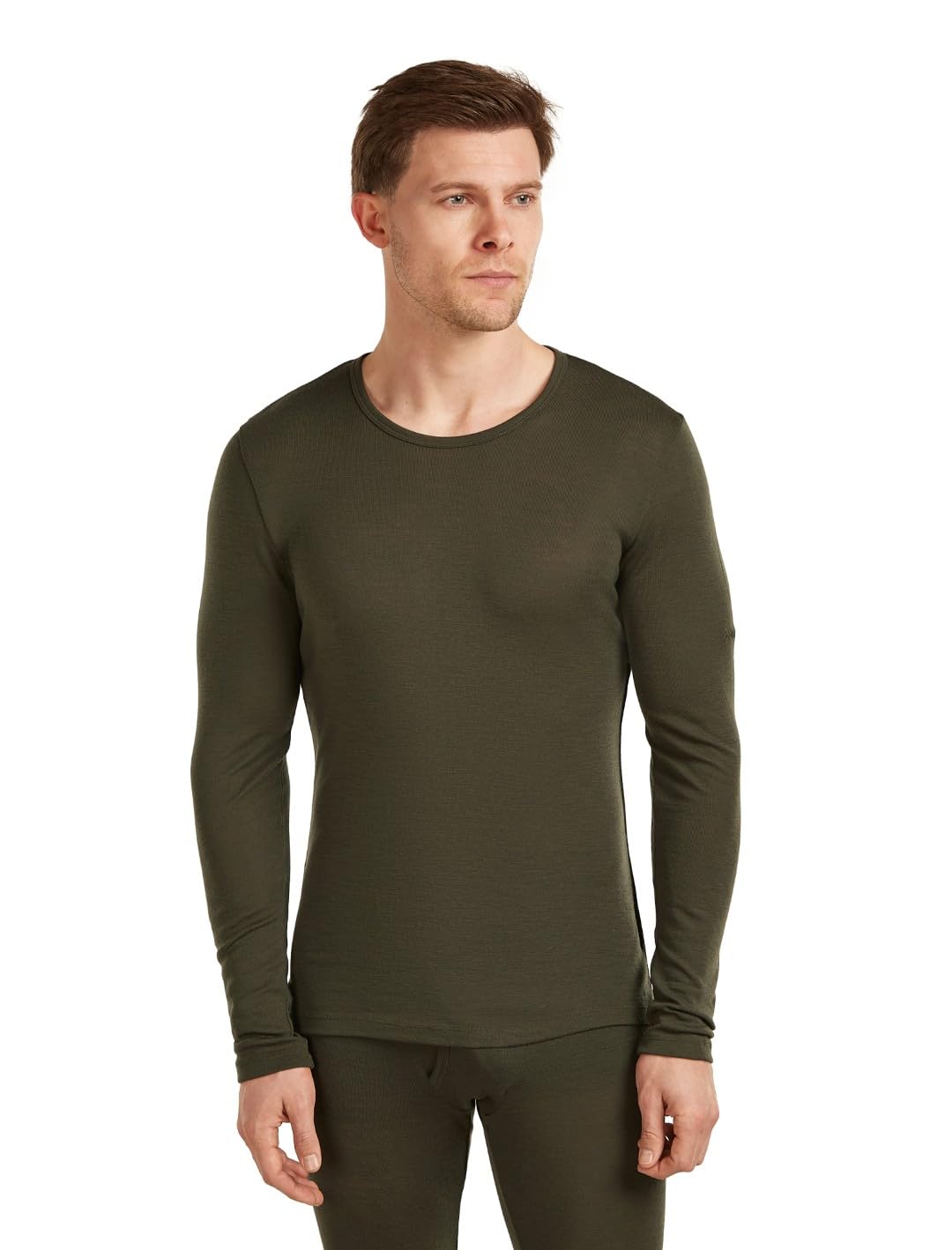 Merino Langarmshirt Herren – Icebreaker – 175 Everyday Crewe – Dk Loden – Icebreaker