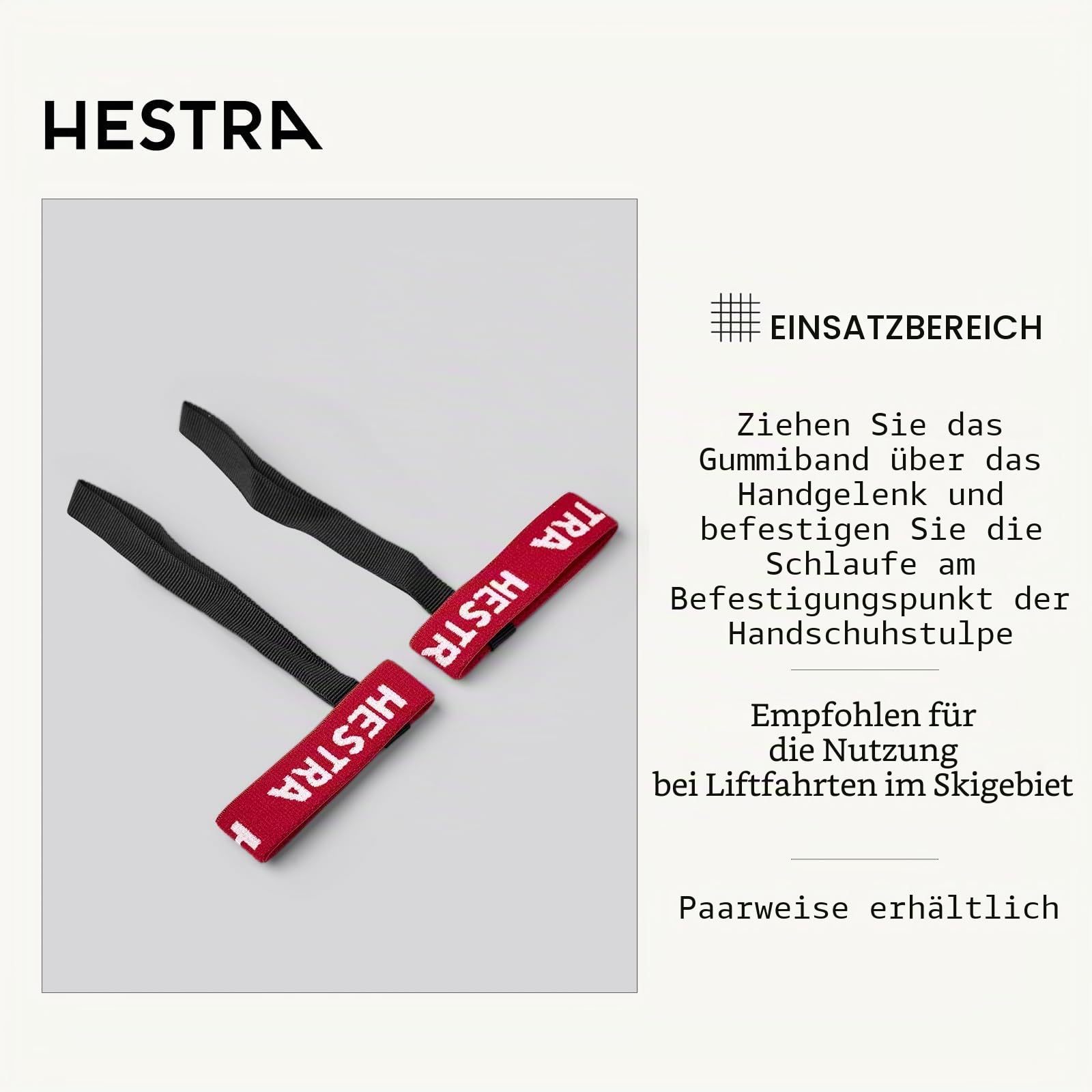 Skihandschuh-Halter – Hestra – Handschuellen Kinder 70/17 mm