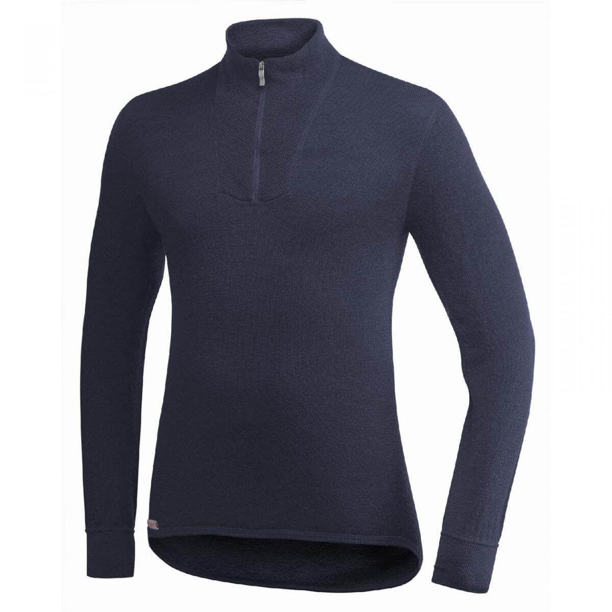 Merino Langarmshirt Unisex – Woolpower – Zip Turtleneck 200 – Dark Navy – Woolpower