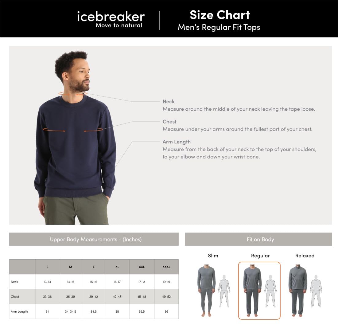 Langarmshirt – Icebreaker – Merino 200 Oasis LS Crewe