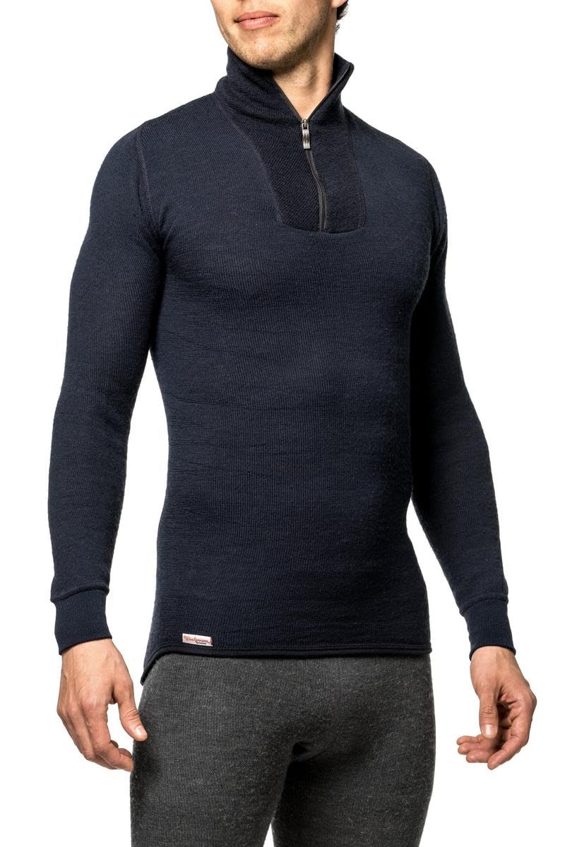 Baselayer – Woolpower – 200 Turtleneck Long Sleeve Zip Shirt Men