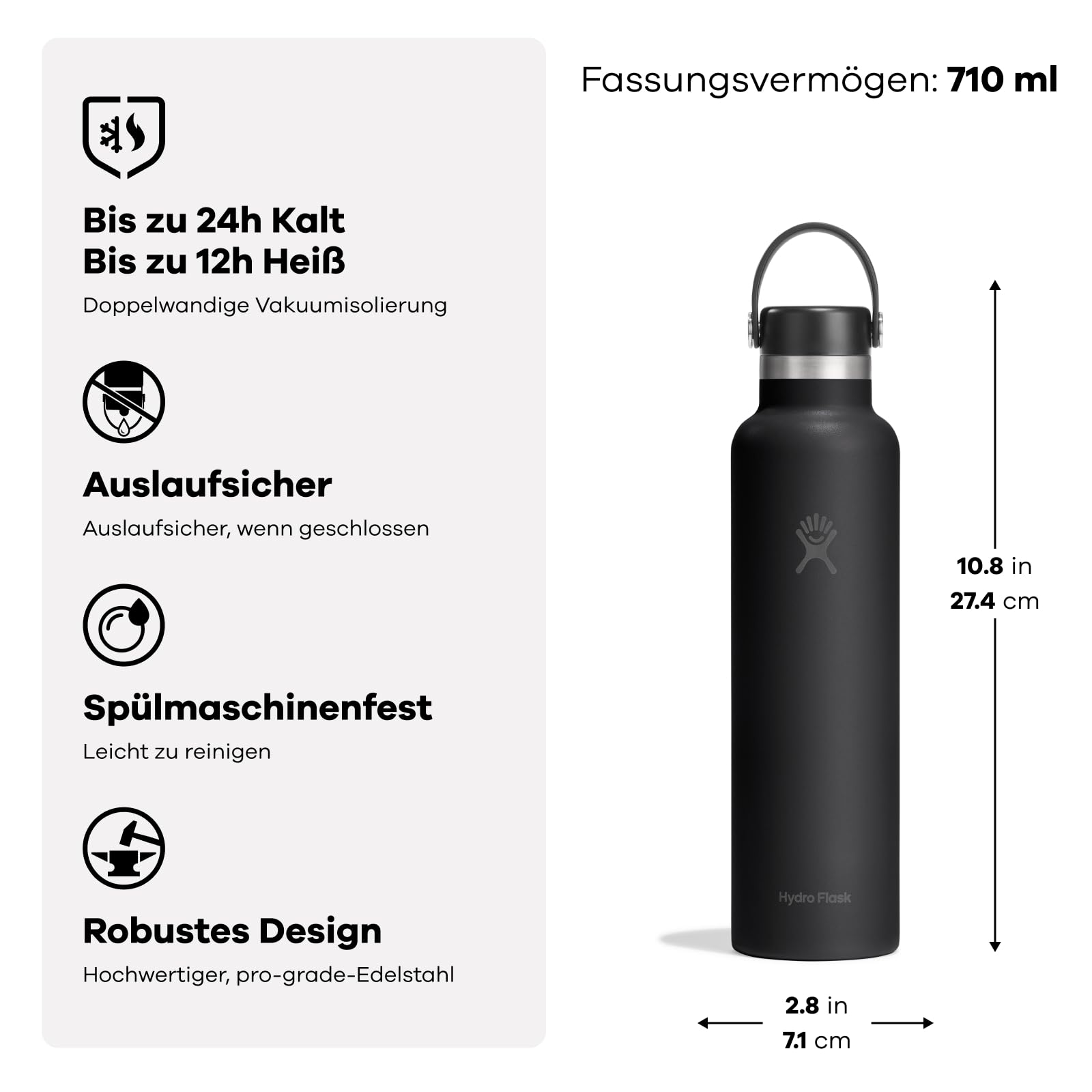 Trinkflasche – Hydro Flask – Standard Flex Cap 710 ml