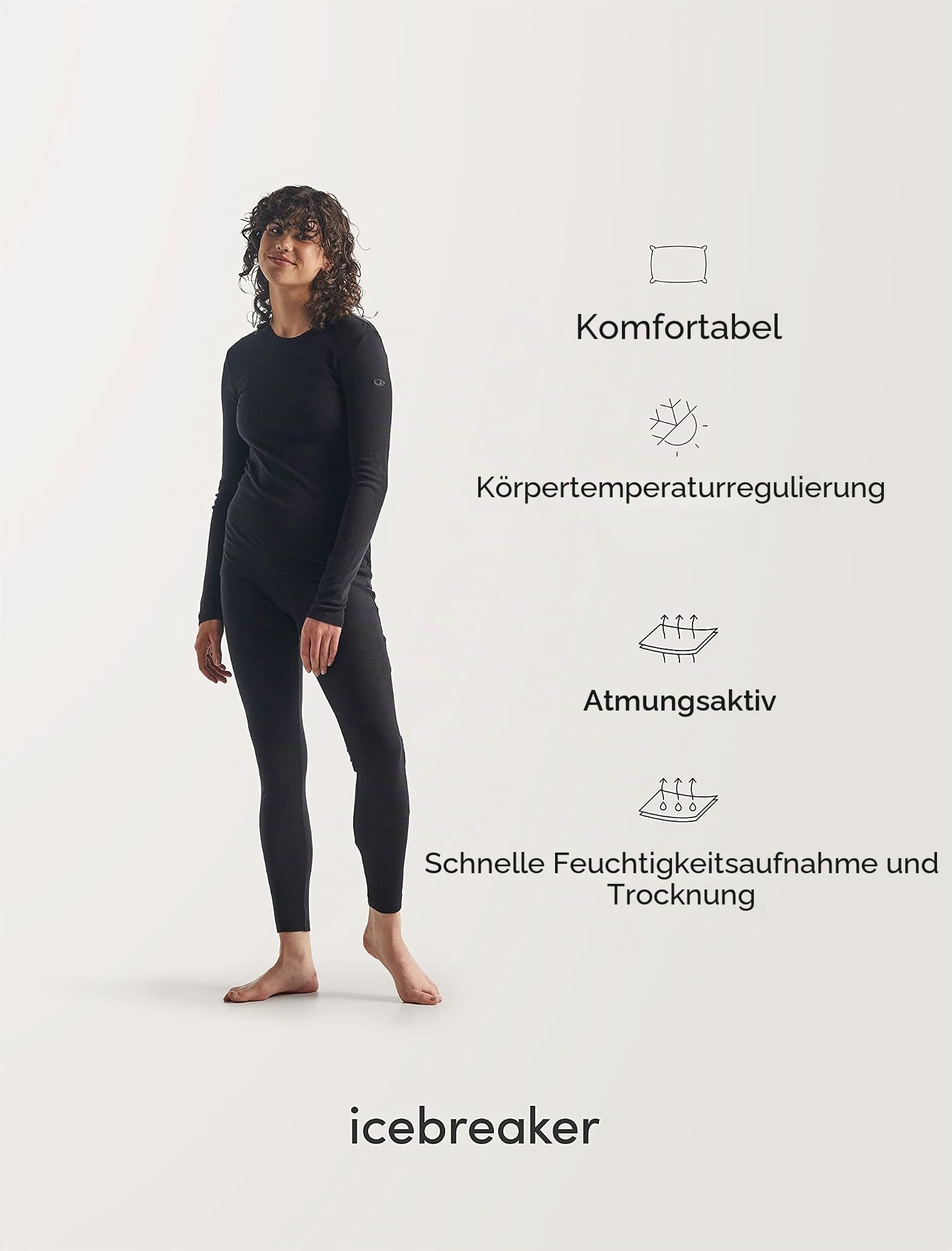 Langarm-Shirt – Icebreaker – W 175 Everyday LS Half Zip