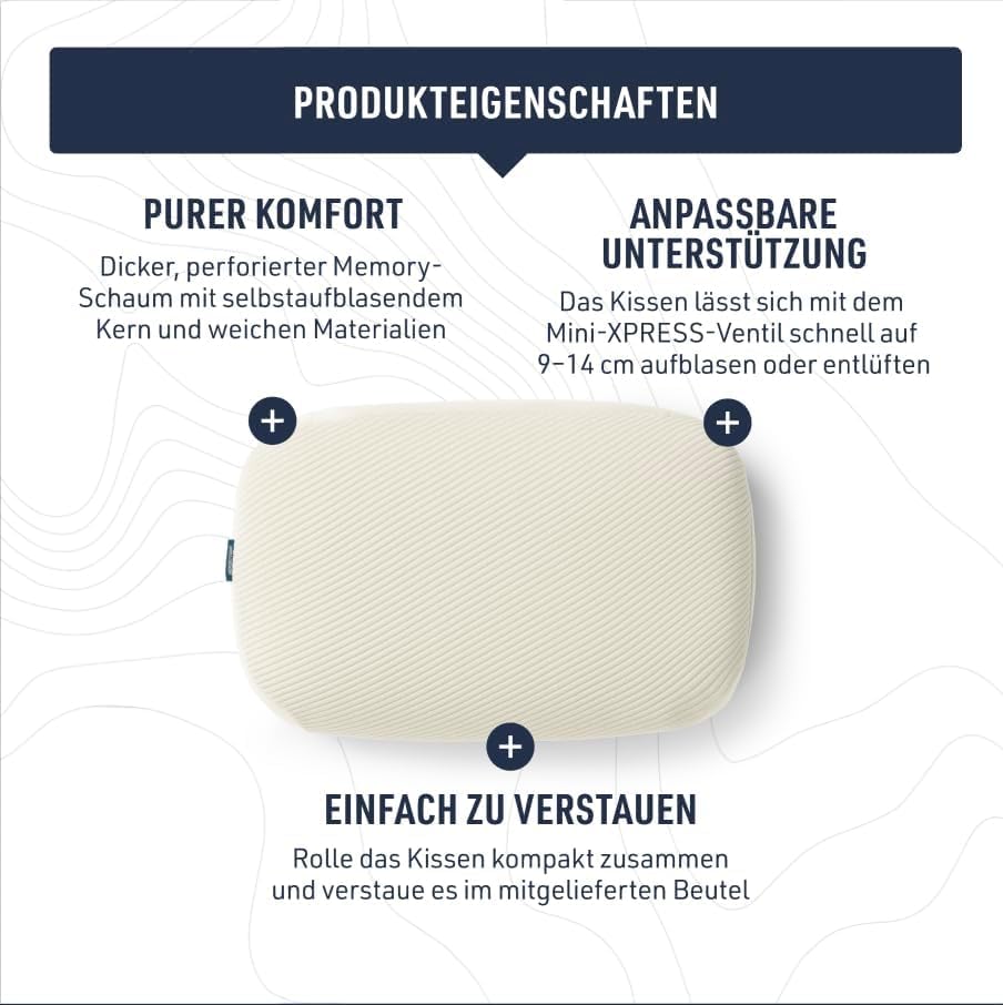 Reisekissen – Sea to Summit – Memory Lux Pillow