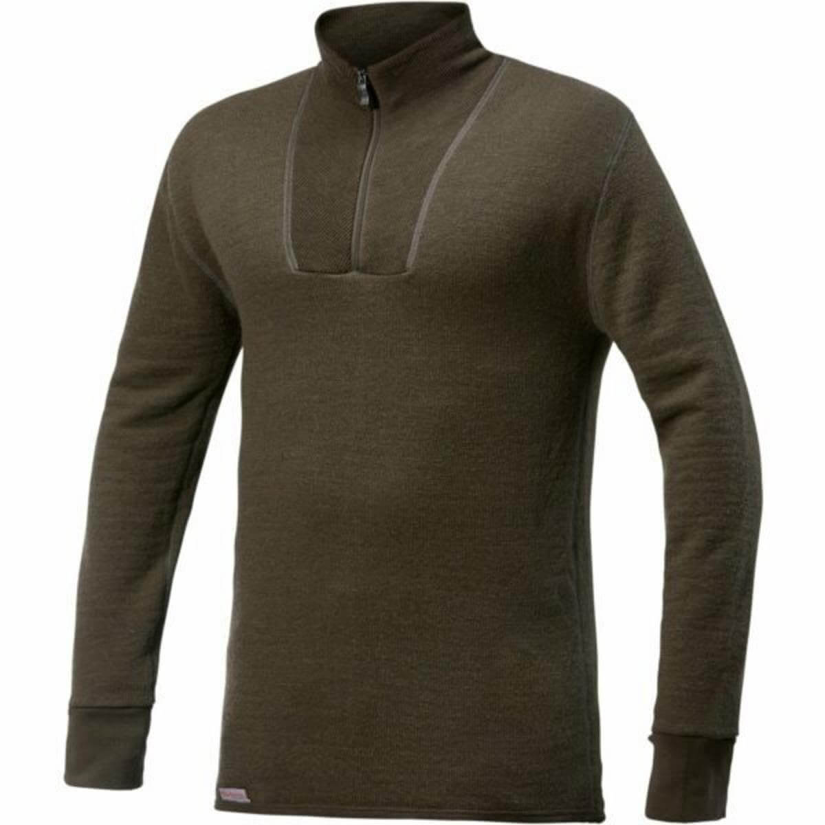 Merino Langarmshirt Unisex – Woolpower – Zip Turtleneck 400 – Pine Green – Woolpower
