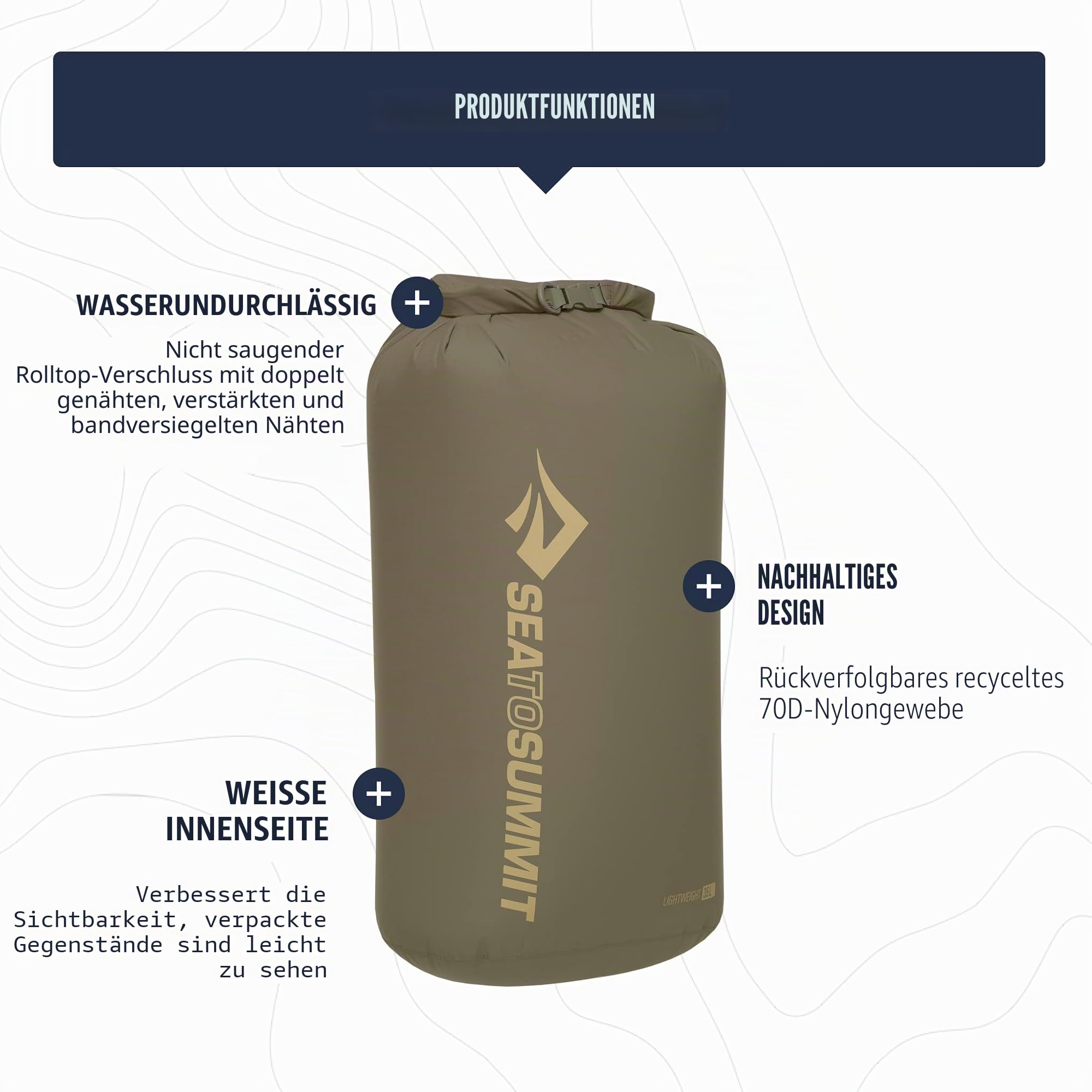 Dry Bag – Sea to Summit – Lightweight Dry Bag XL 20L