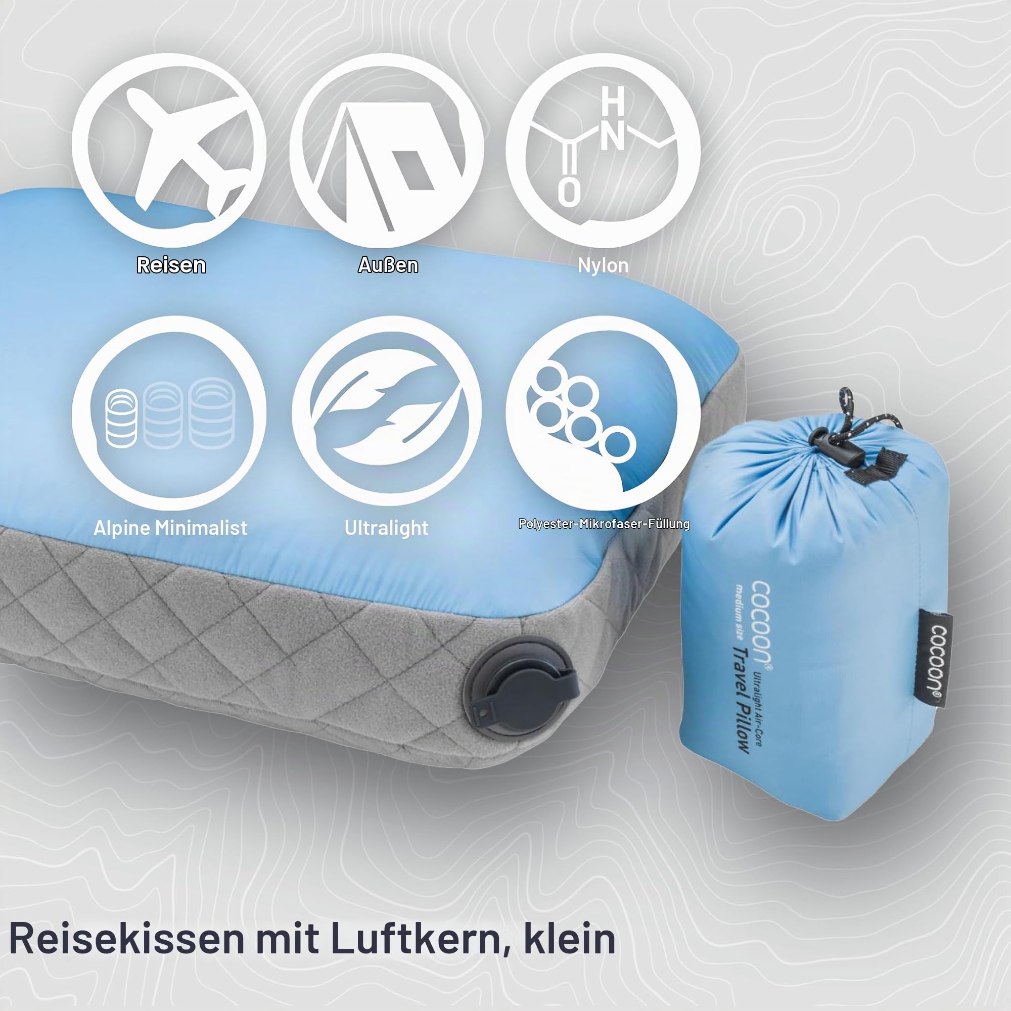 Reisekissen – Cocoon – Air-Core Pillow Ultralight