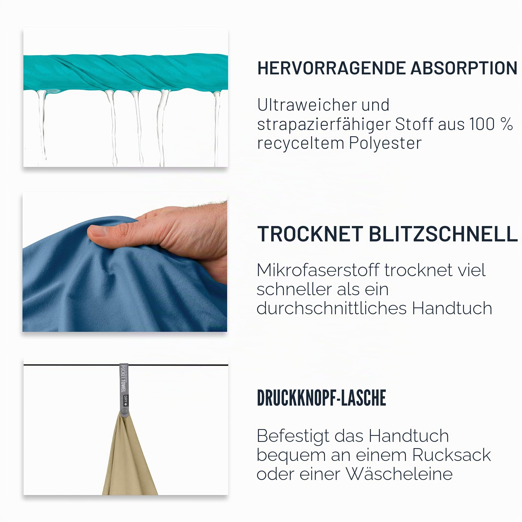 Reisehandtuch – Sea to Summit – Pocket Towel XL