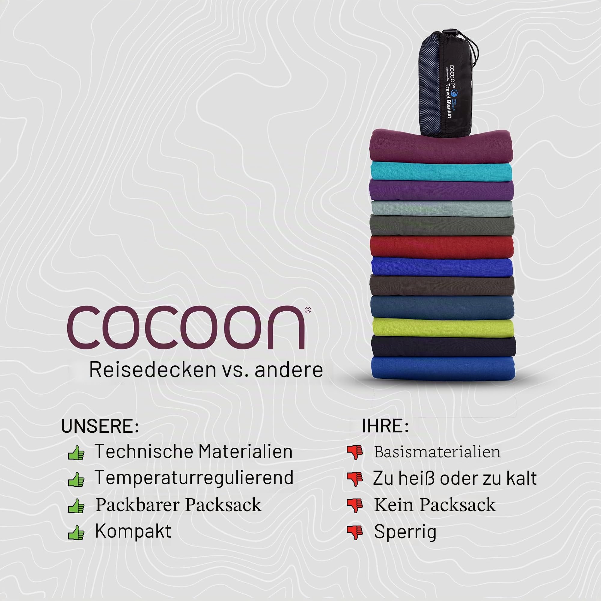 Reisedecke – Cocoon – Travel Blanket Coolmax