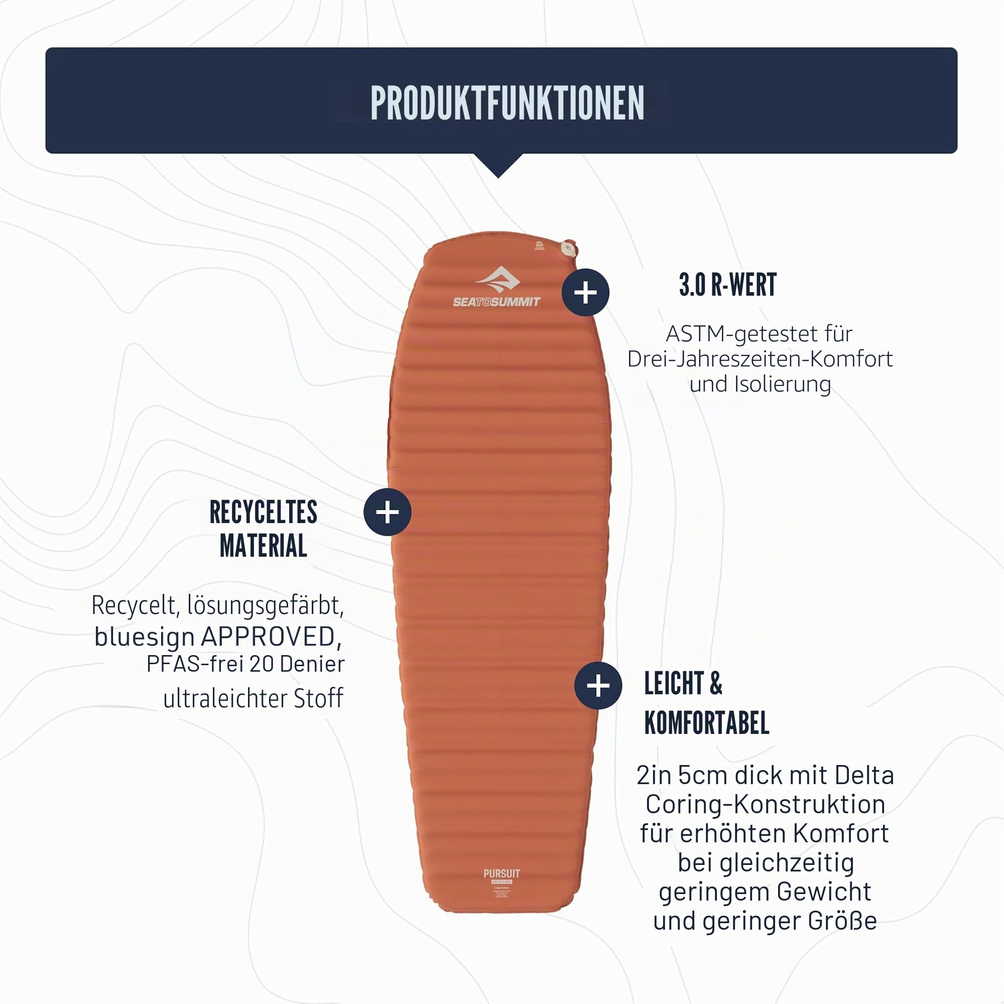 Isomatte – Sea to Summit – Pursuit Self-Inflating Large – Sea to Summit – Bild 3