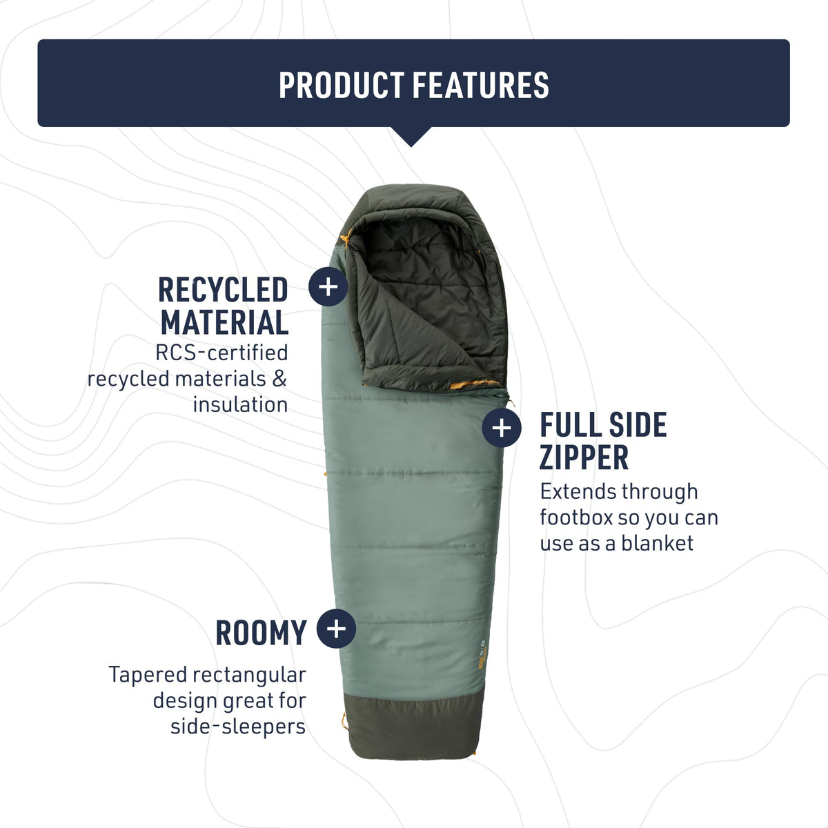 Kunstfaserschlafsack – Sea to Summit – Boab Short