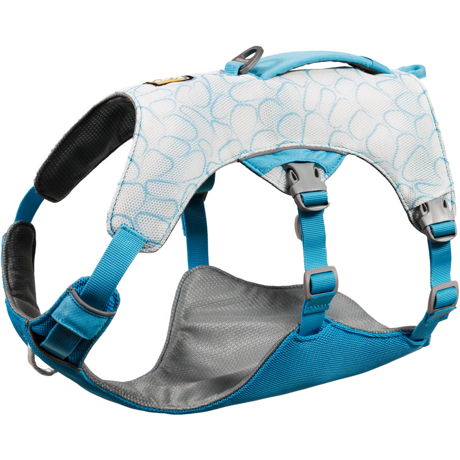 Hundegeschirr – Ruffwear – Swamp Cooler – Medium – Biolumin Blau – RUFFWEAR