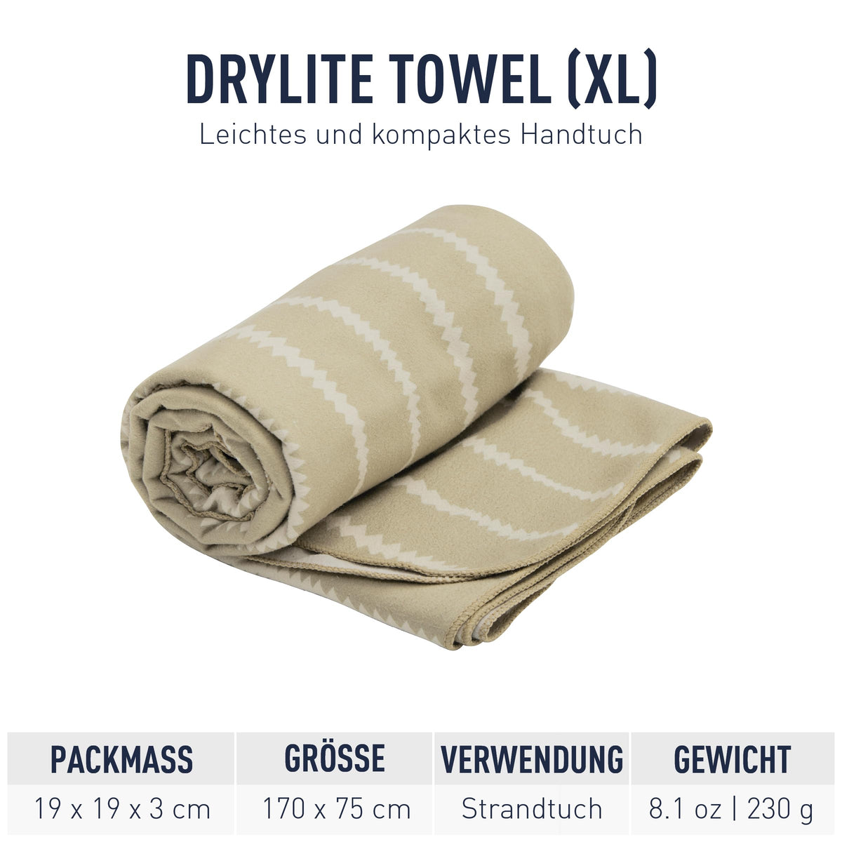 Reisehandtuch – Sea to Summit – Drylite Towel L