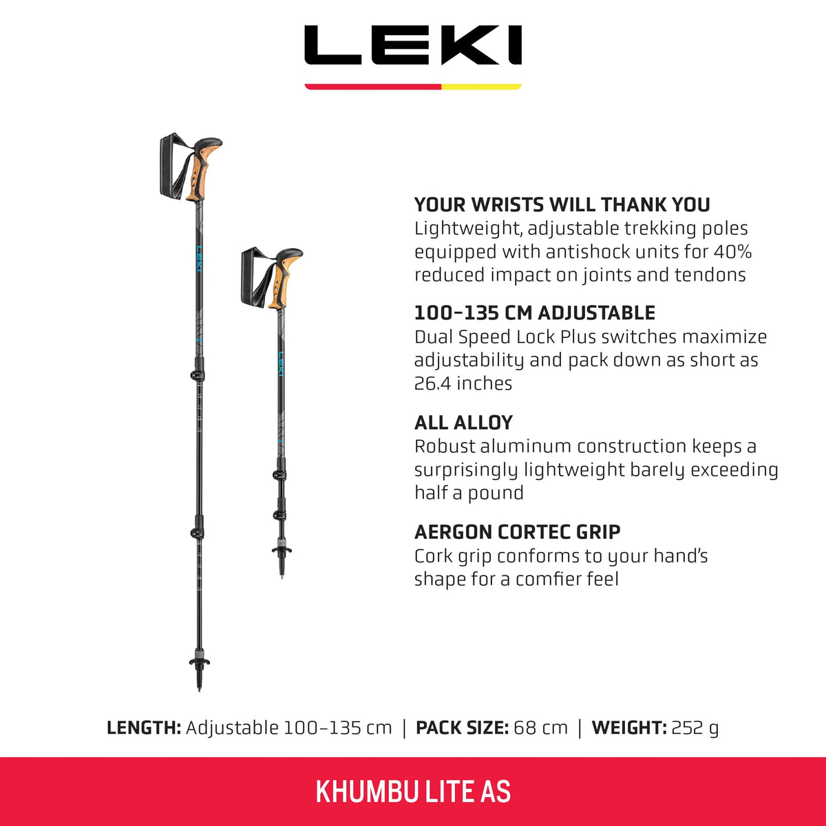 Trekkingstöcke – LEKI – Khumbu Lite Antishock – LEKI – Bild 6