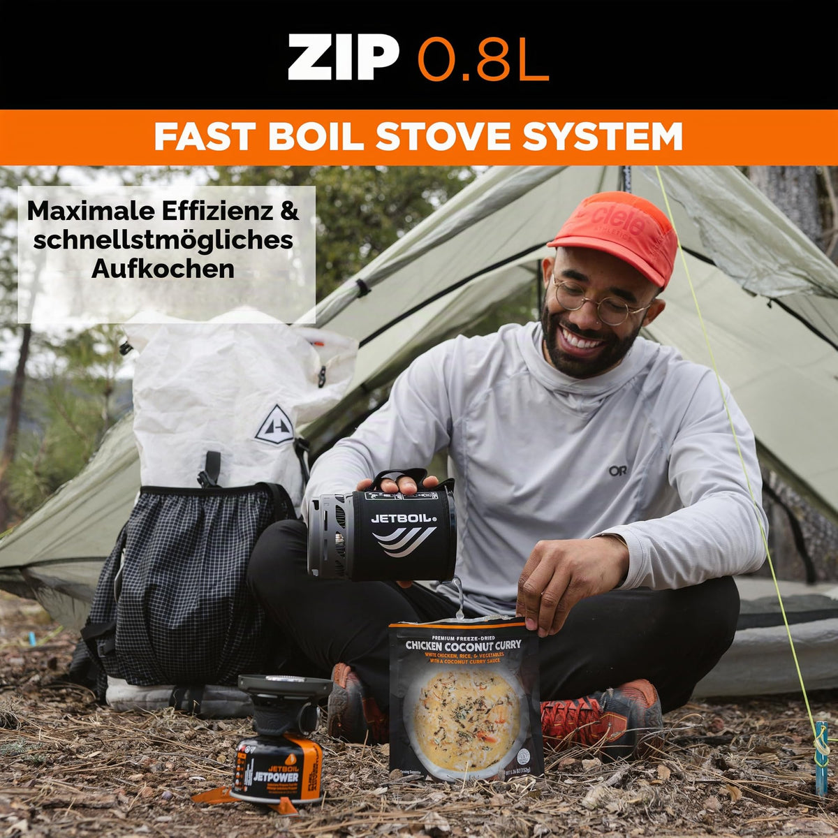 Gaskochsystem – Jetboil – Zip 0.8L Fast Boil