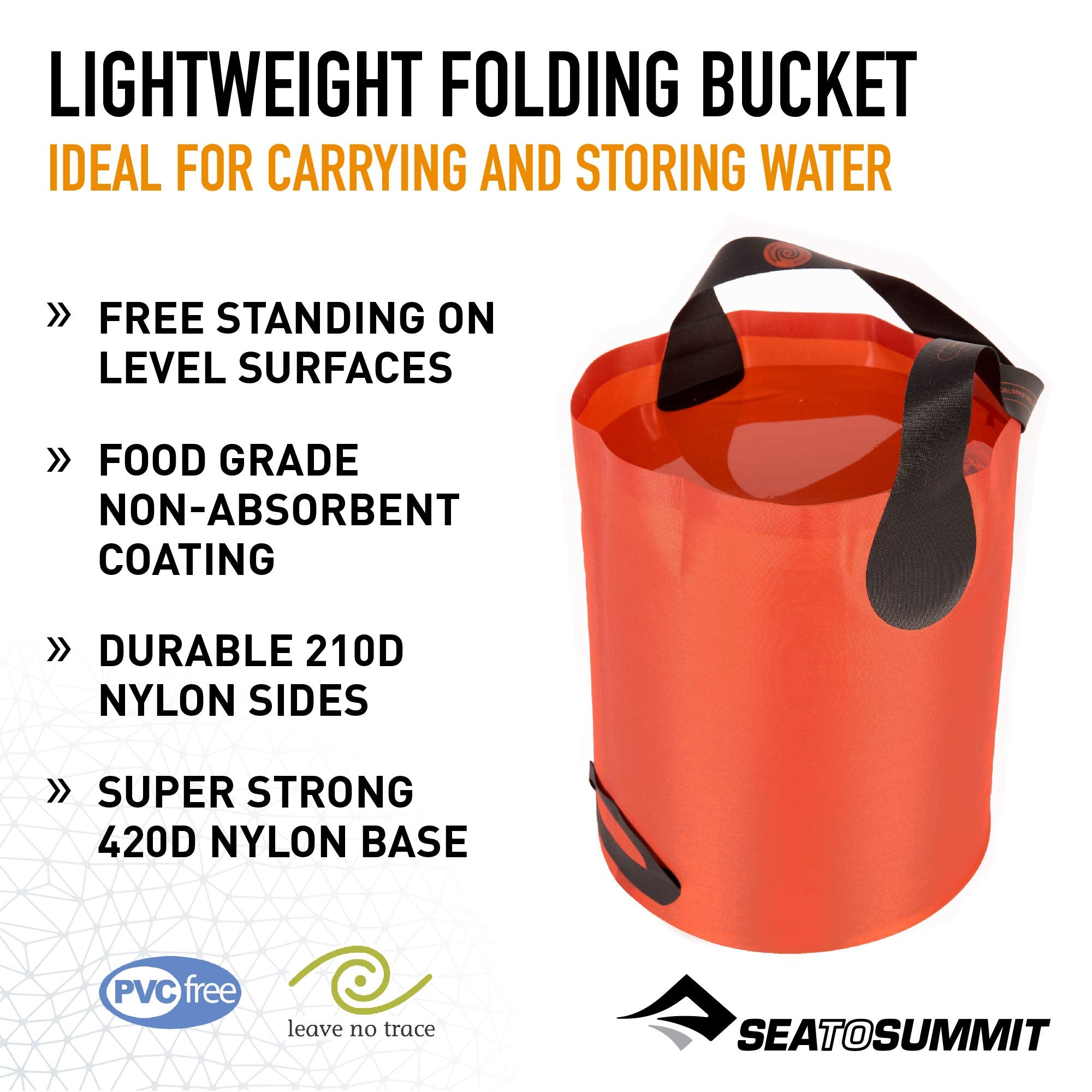 Faltbare Outdoor-Schüssel – Sea to Summit – Folding Bucket – 10 L Volumen