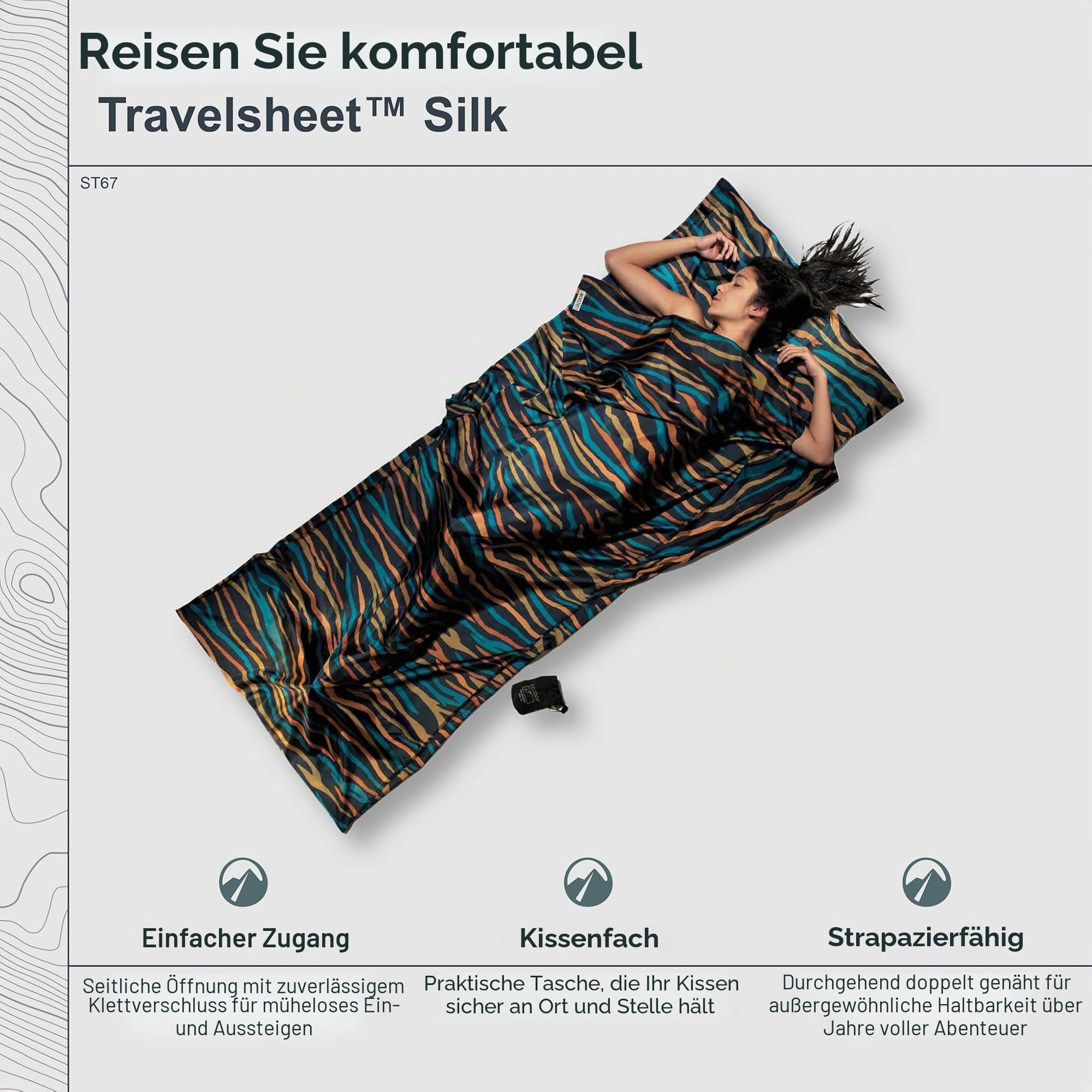 Hüttenschlafsack – Cocoon – Silk Traveller – COCOON – Bild 2