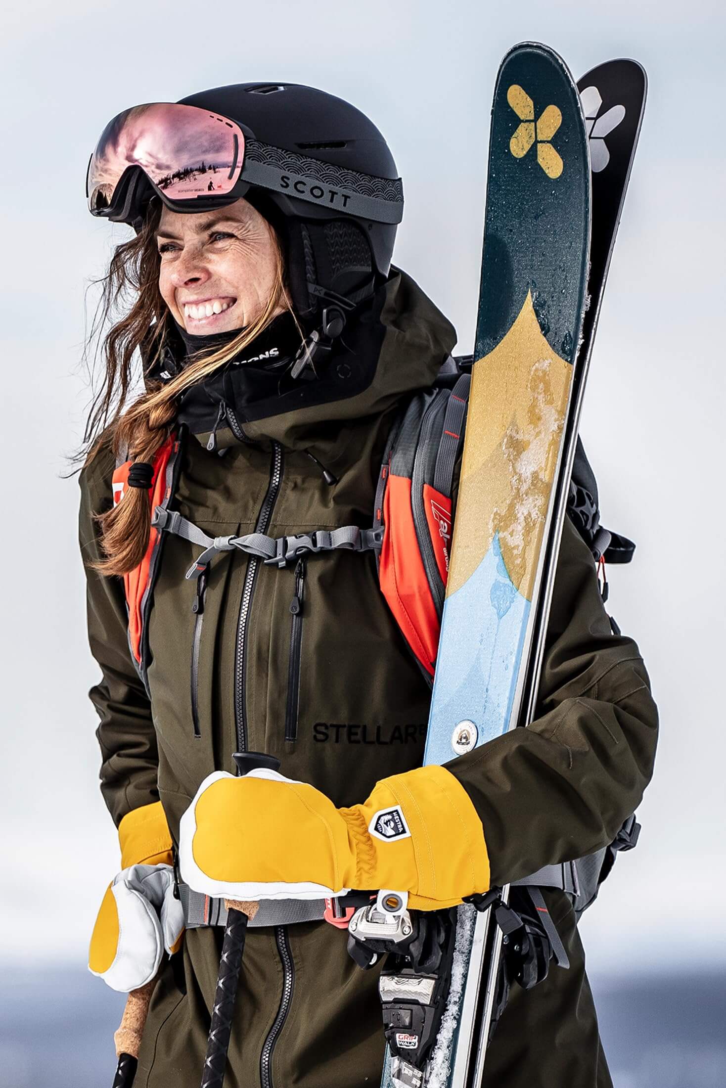 schnee handschuhe damen Ski-Handschuhe – Hestra – Heli Ski Mitt Damen