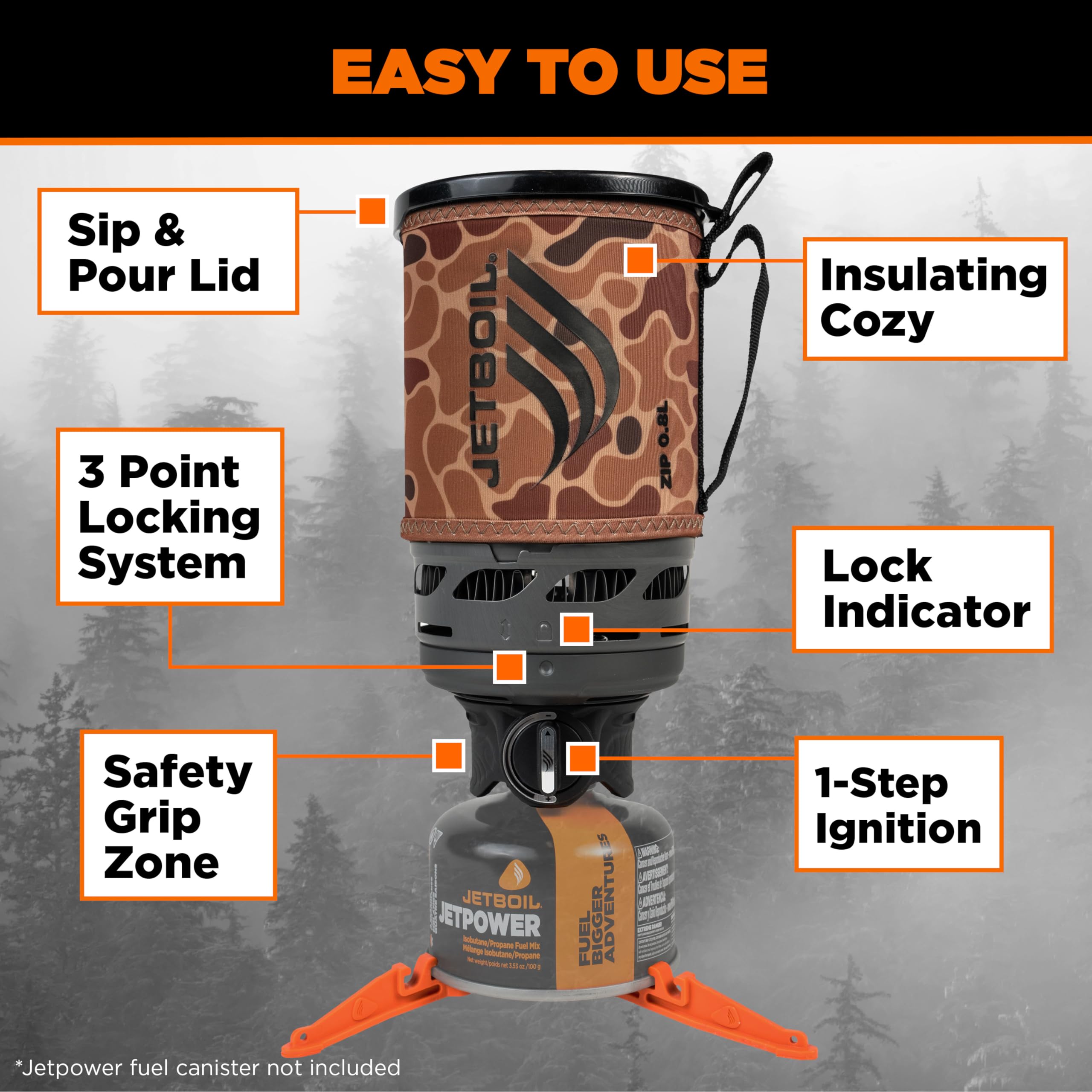 Gaskocher – Jetboil – Zip 0.8L