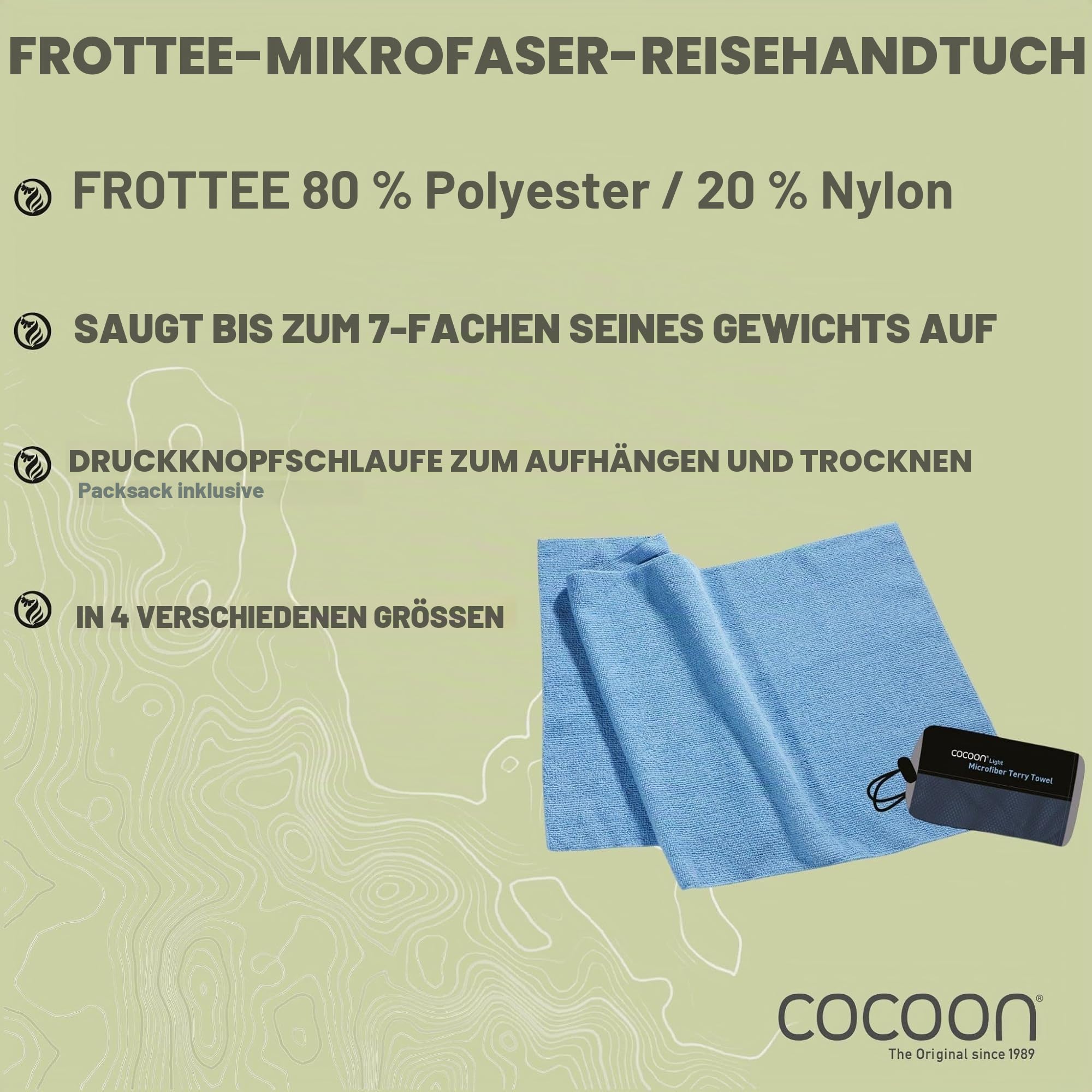 Reisehandtuch – Cocoon – Terry Towel Light XL