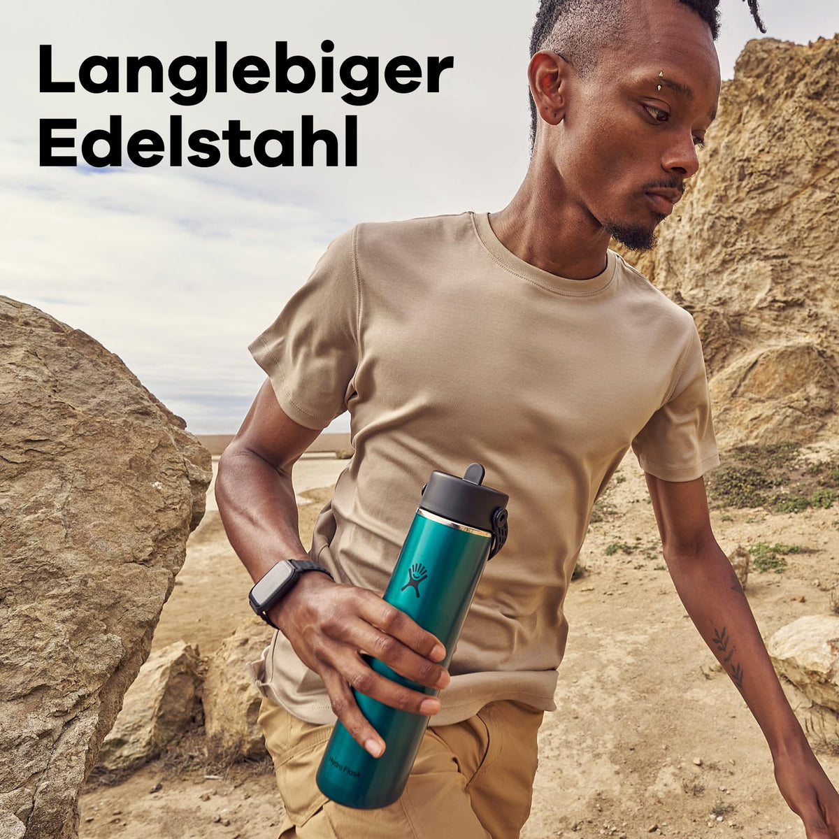 Trinkflasche – Hydro Flask – Lightweight Wide Flex Straw Cap Bottle 710 ml