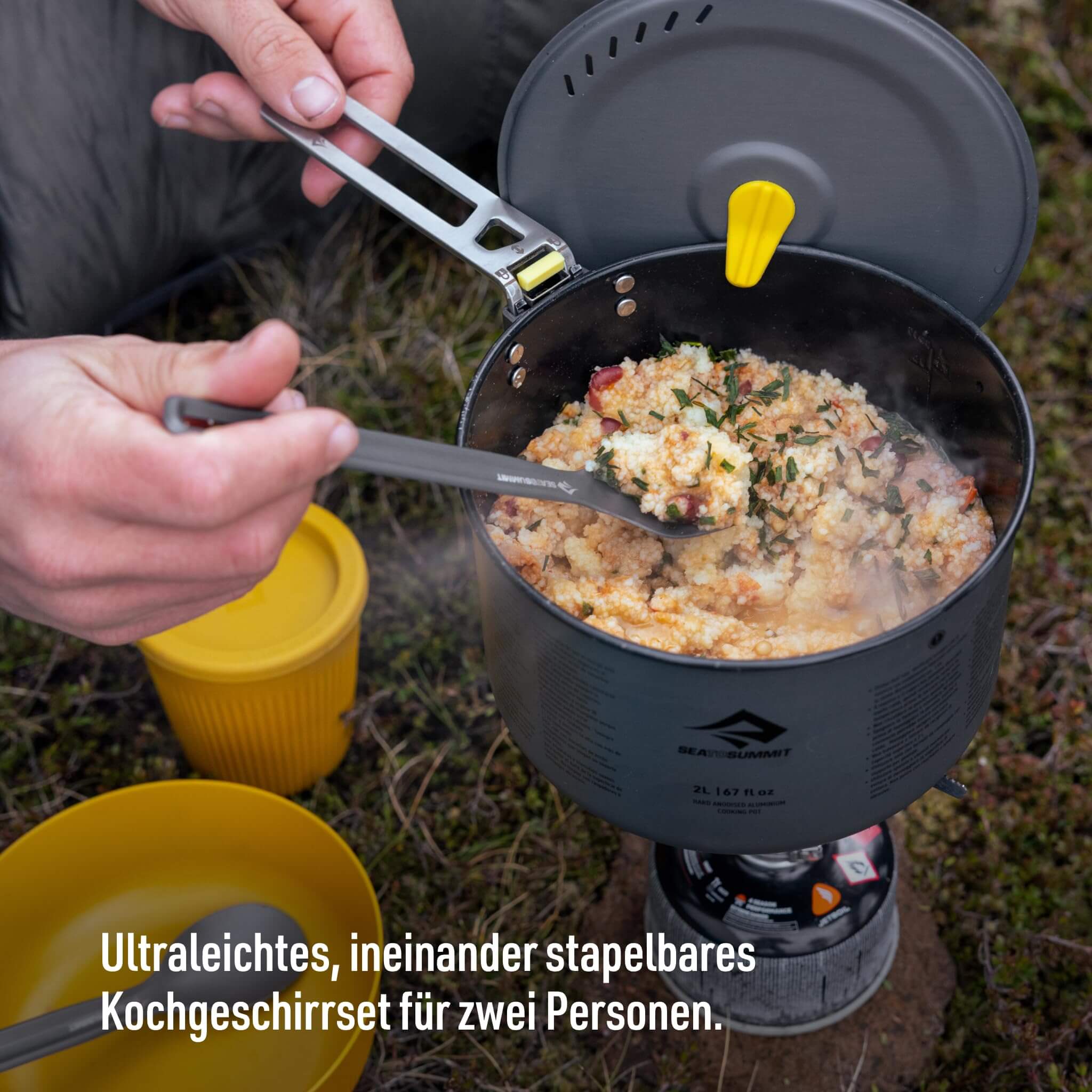 Sea to Summit Frontier Ultraleichtes Kochset mit zwei Töpfen