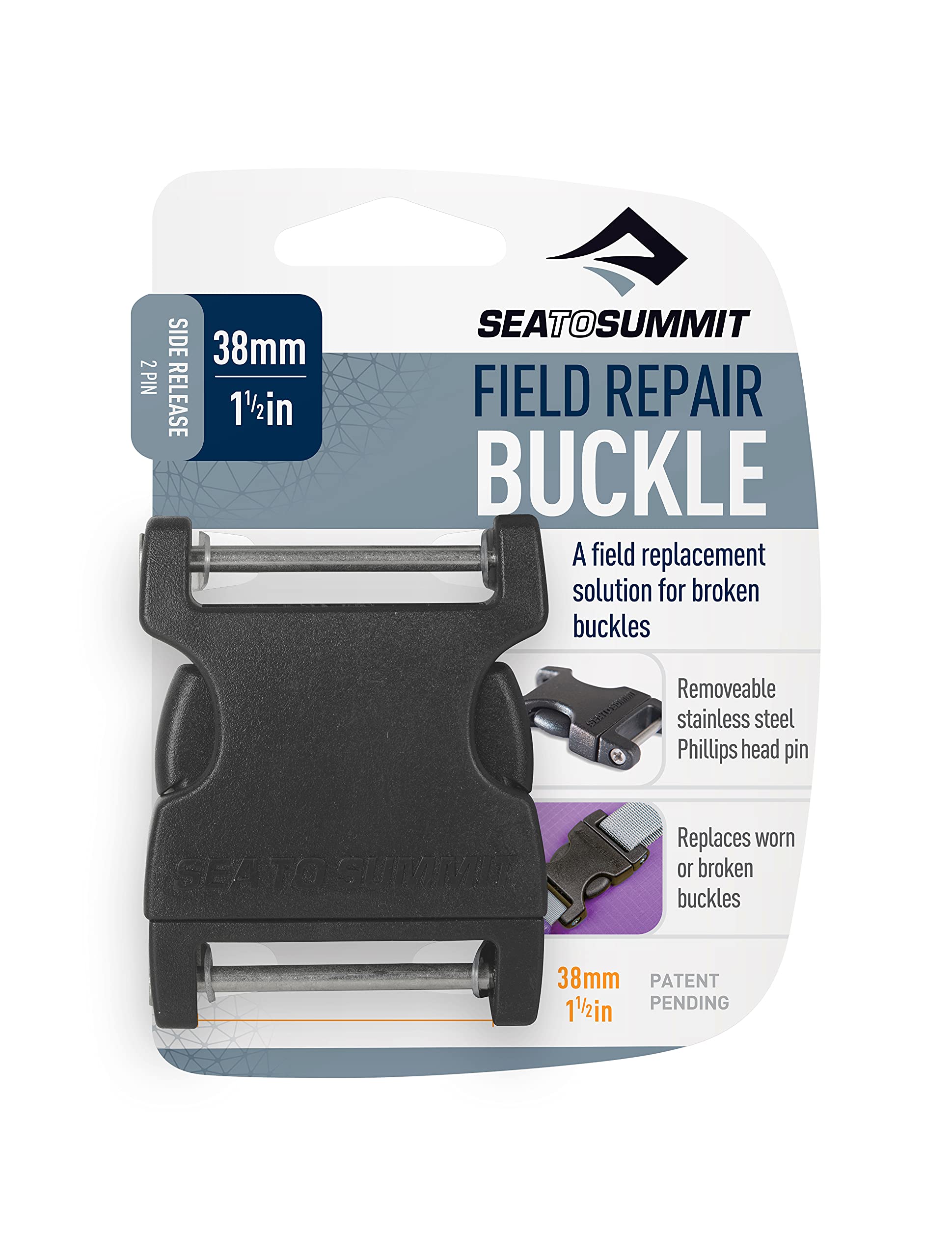 Schnallenverschluss – Sea to Summit – Field Buckle 38mm Side Release 2 Pin