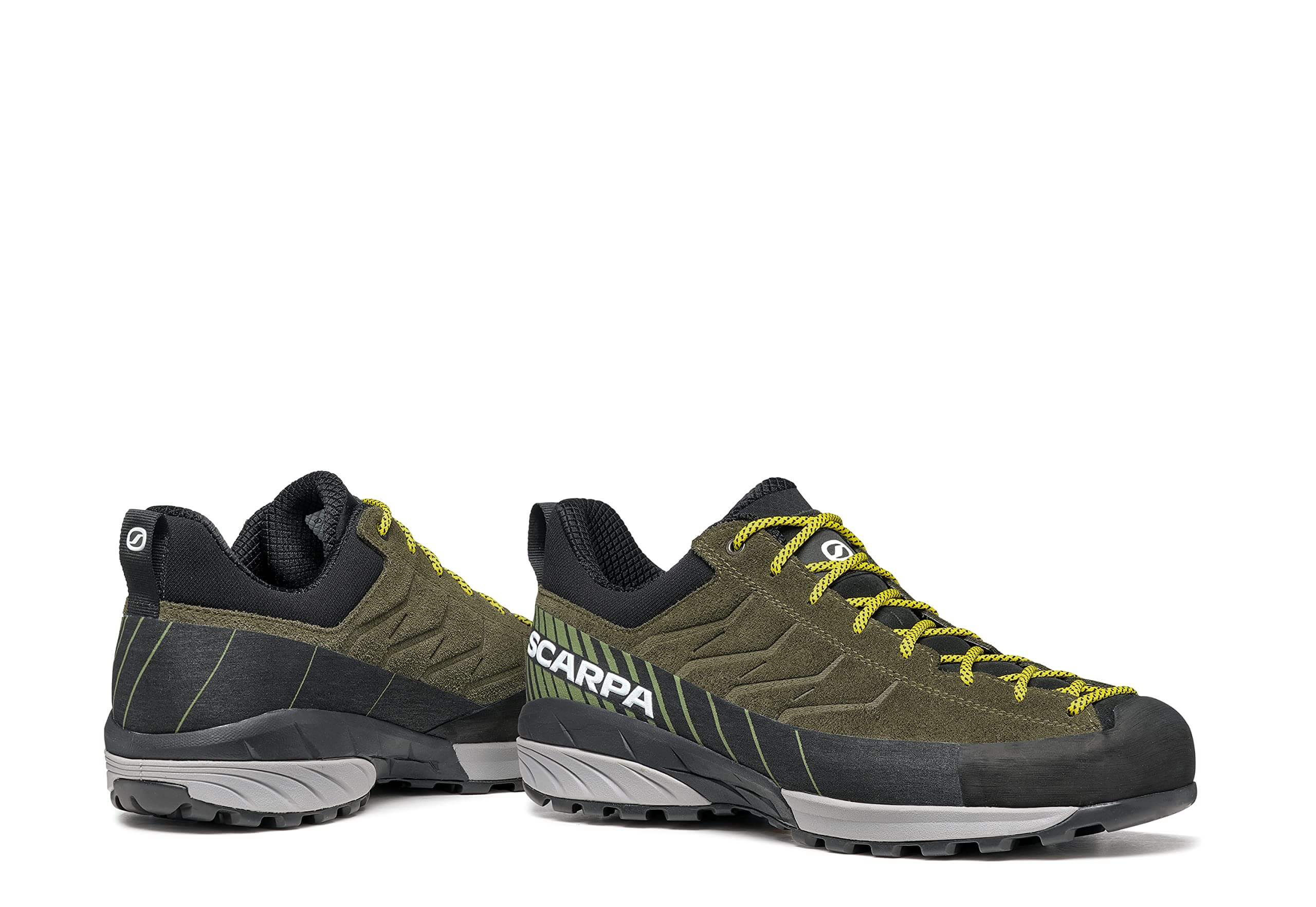 Der Scarpa Mescalito, technischer Zustiegsschuh für Fels & alpine Zugänge, erhältlich im Outdoor Online Shop FluxPerfect