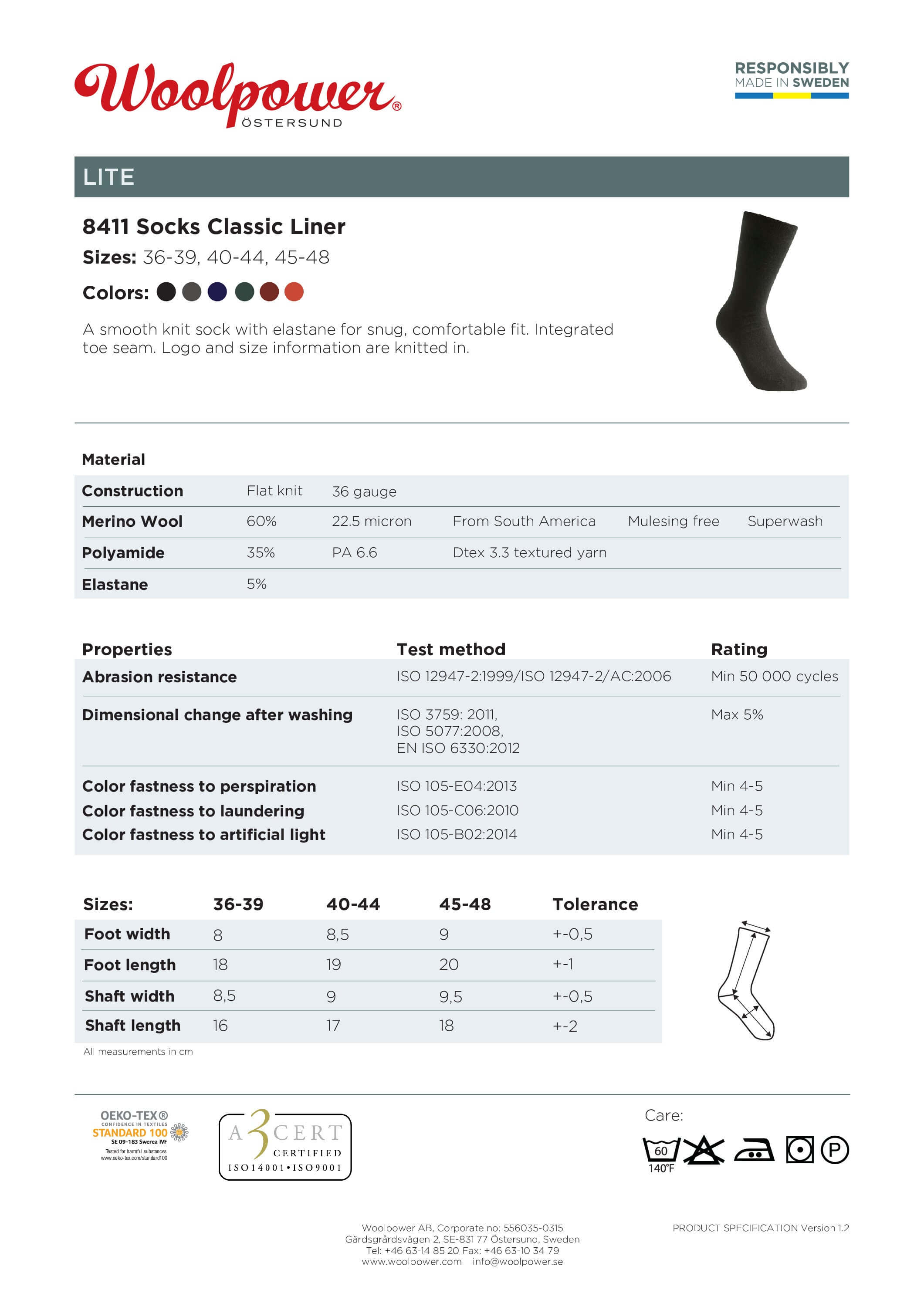 Die Woolpower Classic Liner, dünne Merino Socken ideal als Basisschicht oder für wärmere Bedingungen, erhältlich im Outdoor Online Store FluxPerfect
