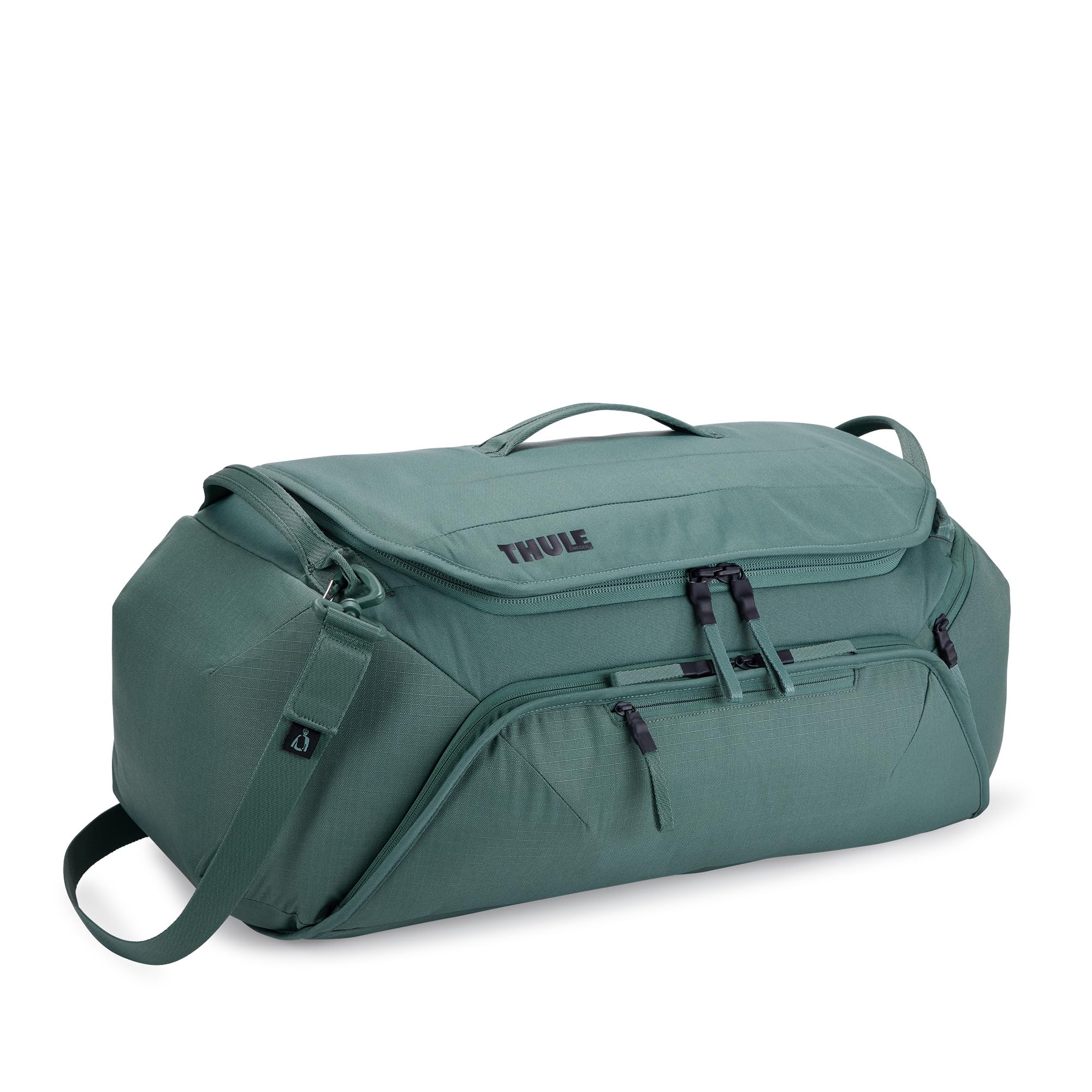 Die Fahrradtasche Fahrradtasche Thule RoundTrip 55 L in der Farbe Trübes Grün
