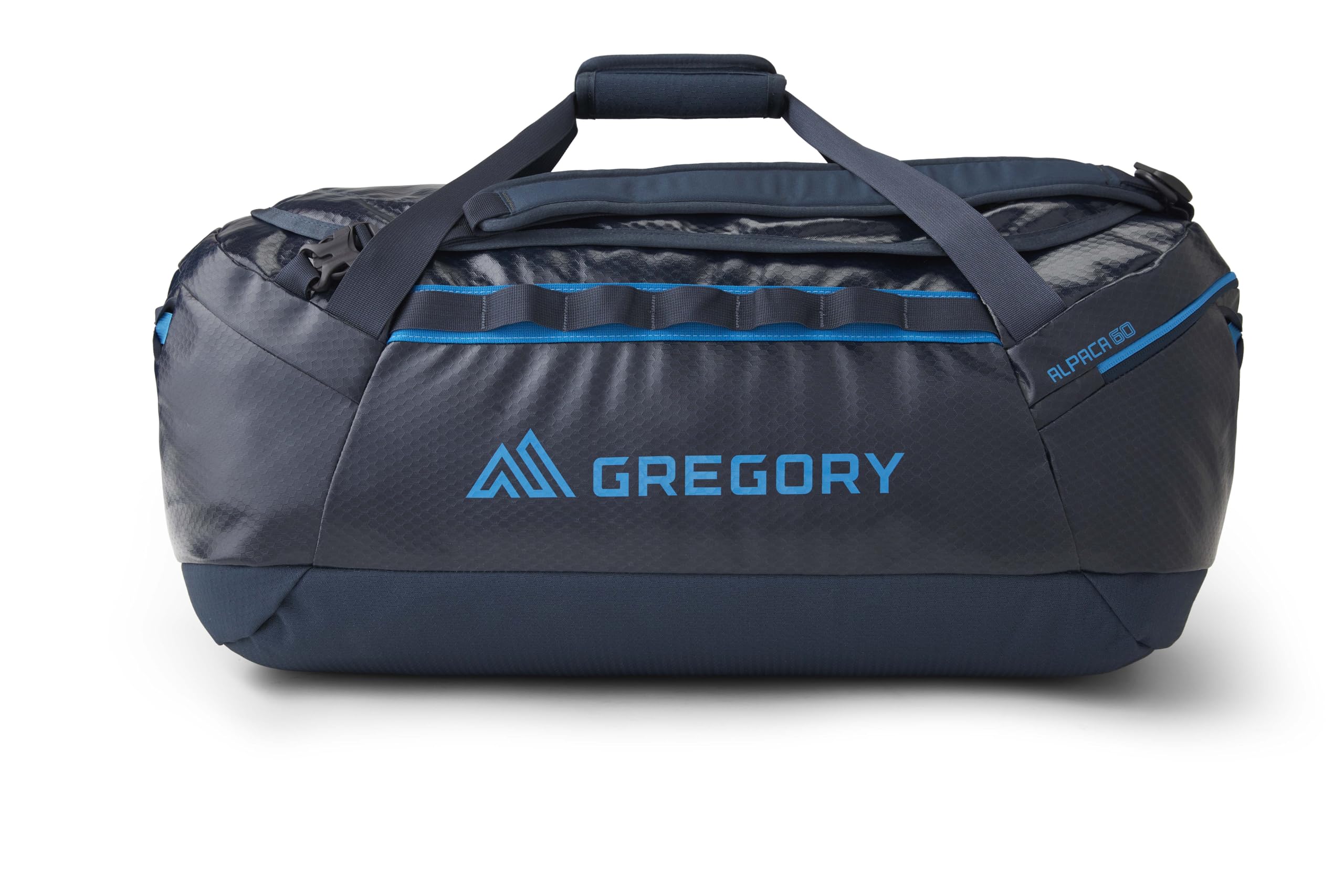 Die Gergory Alpaca Duffel Bag in der Farbe Slate Blue, erhältlich im Outdoor Online Shop FluxPerfect