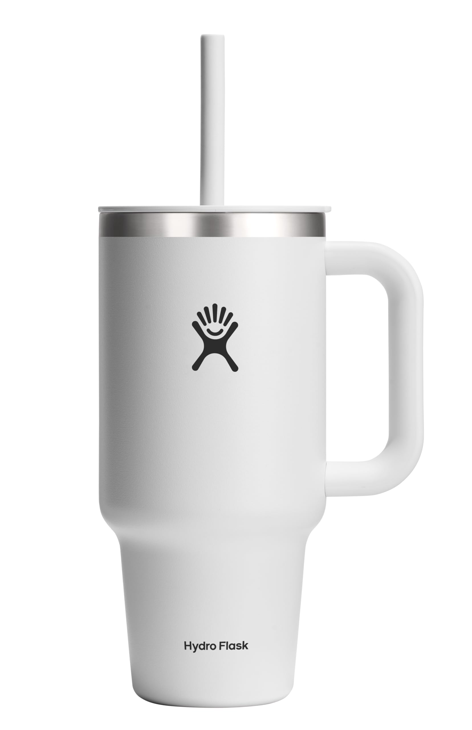 Der Hydro Flask Travel Tumbler in der Farbe Weiß